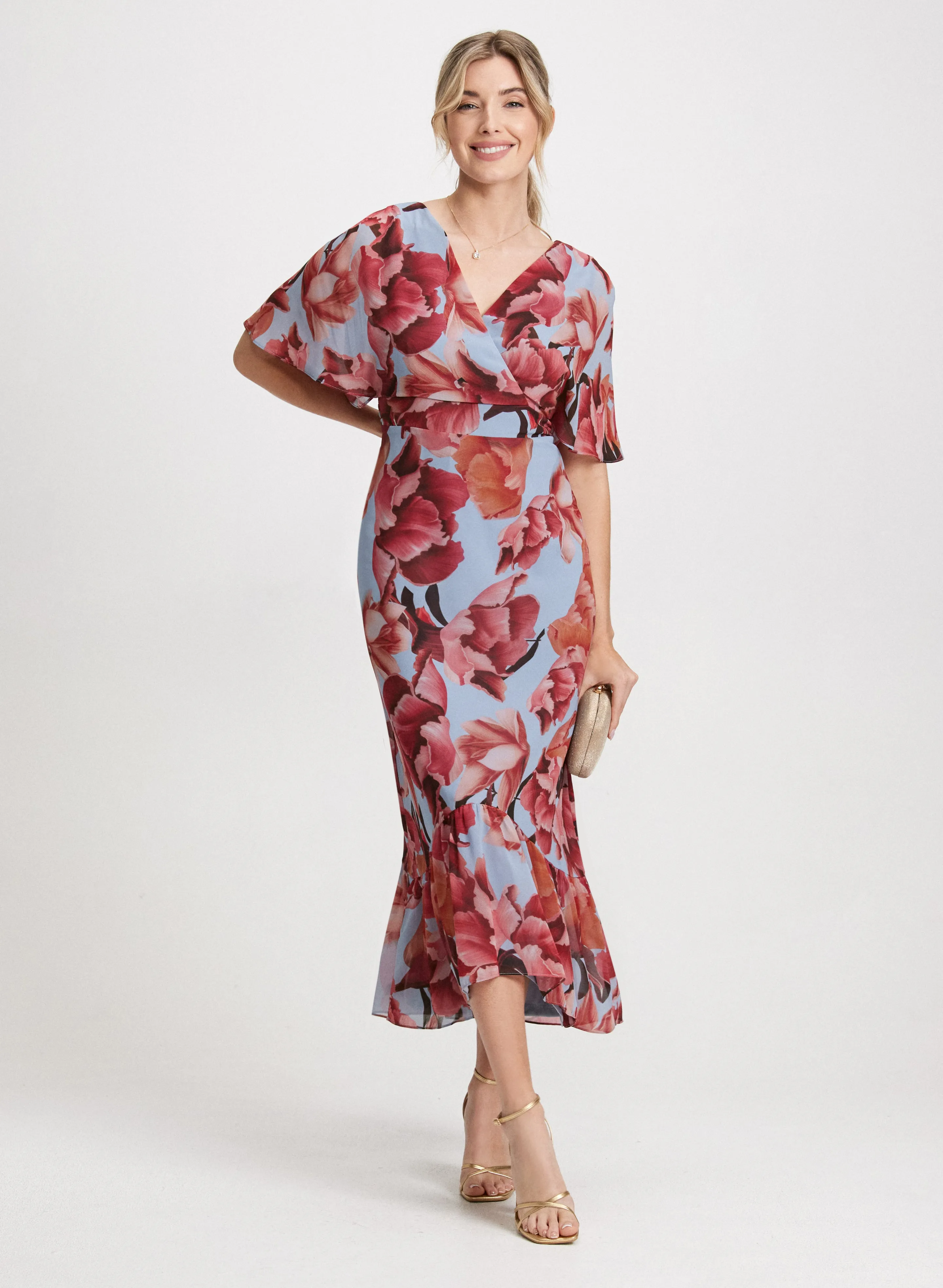 Floral Chiffon Maxi Dress sold by Laura