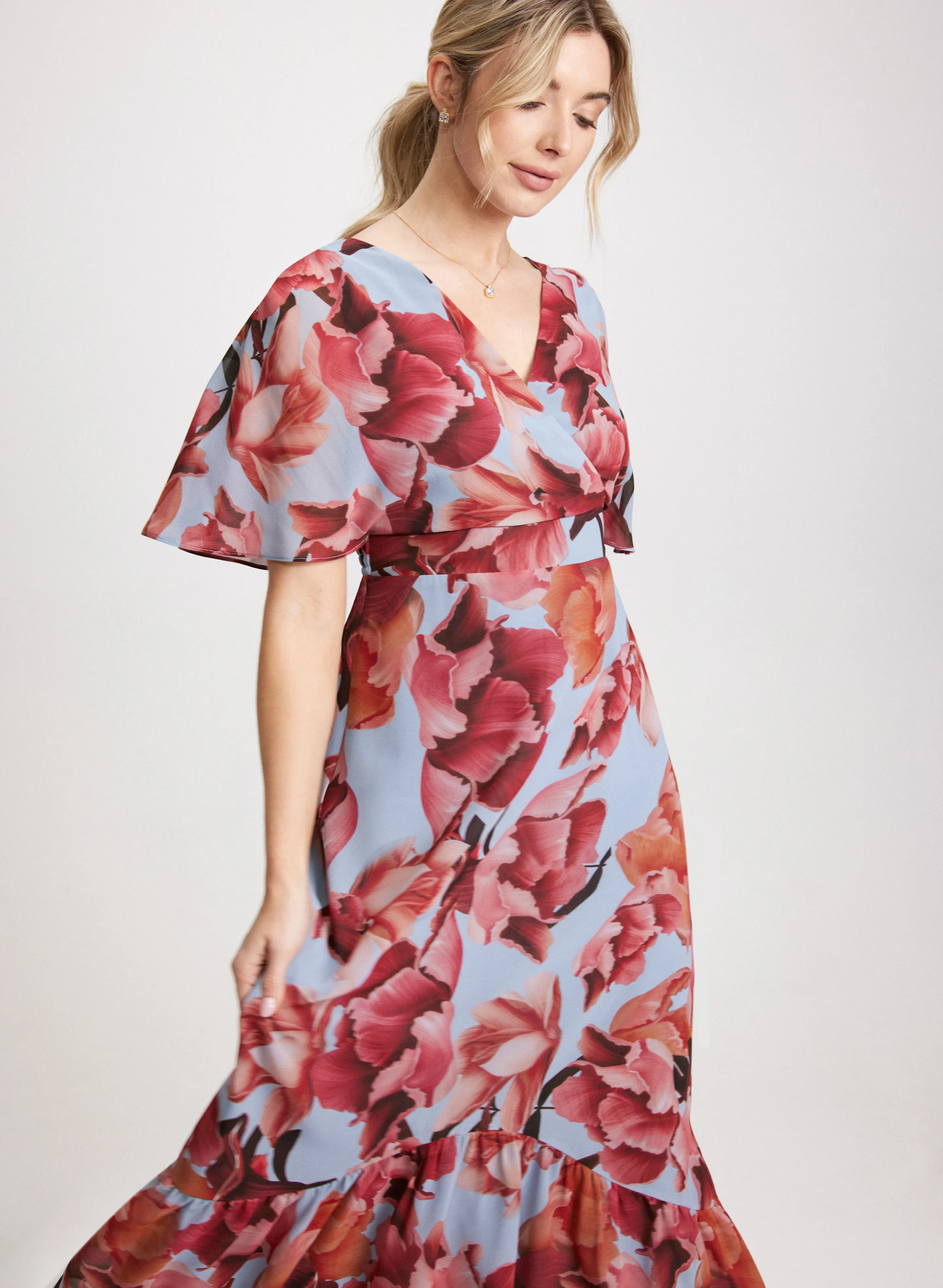 Floral Chiffon Maxi Dress sold by Laura product image thumbnail 4