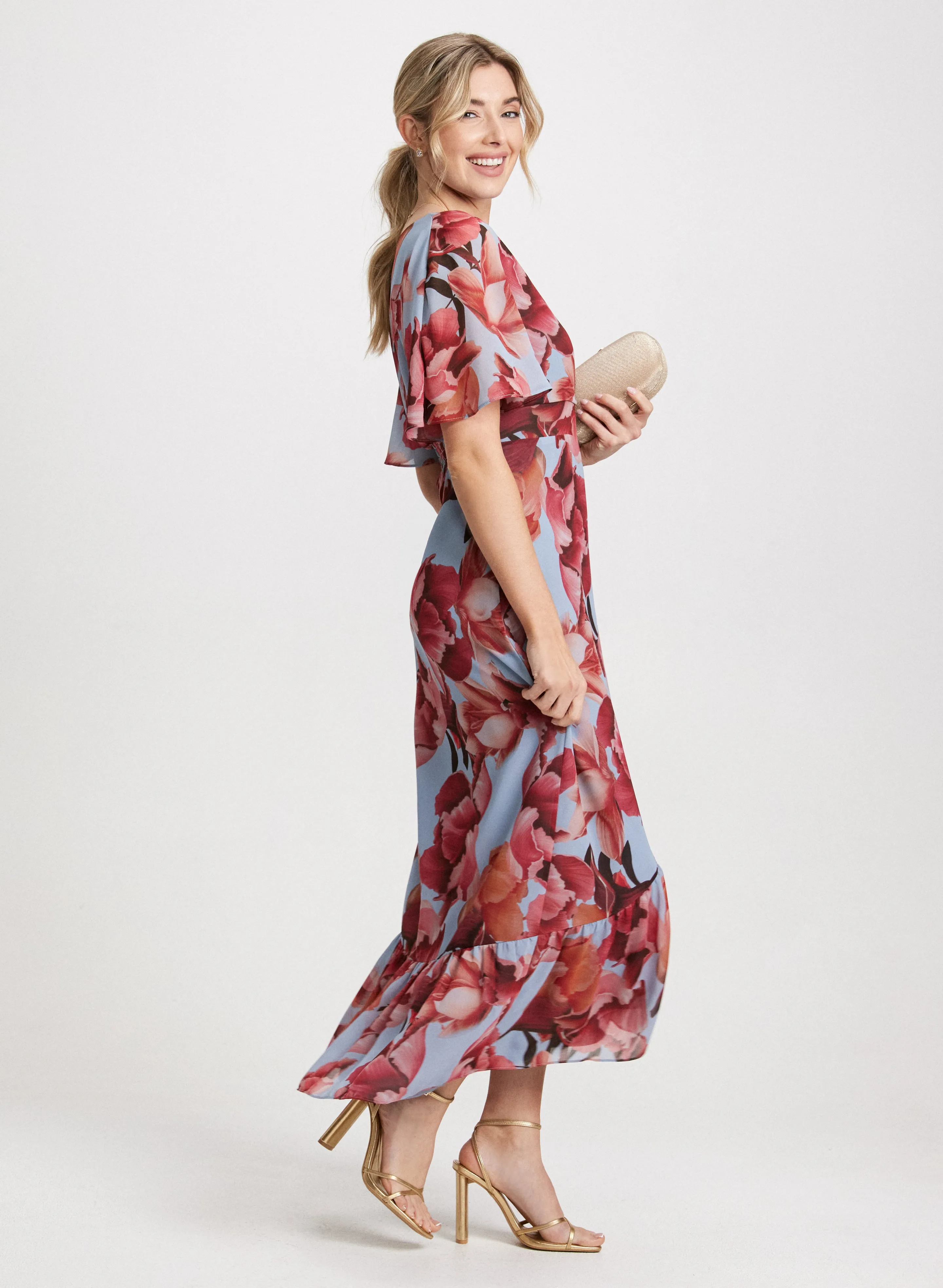 Floral Chiffon Maxi Dress sold by Laura product image thumbnail 2