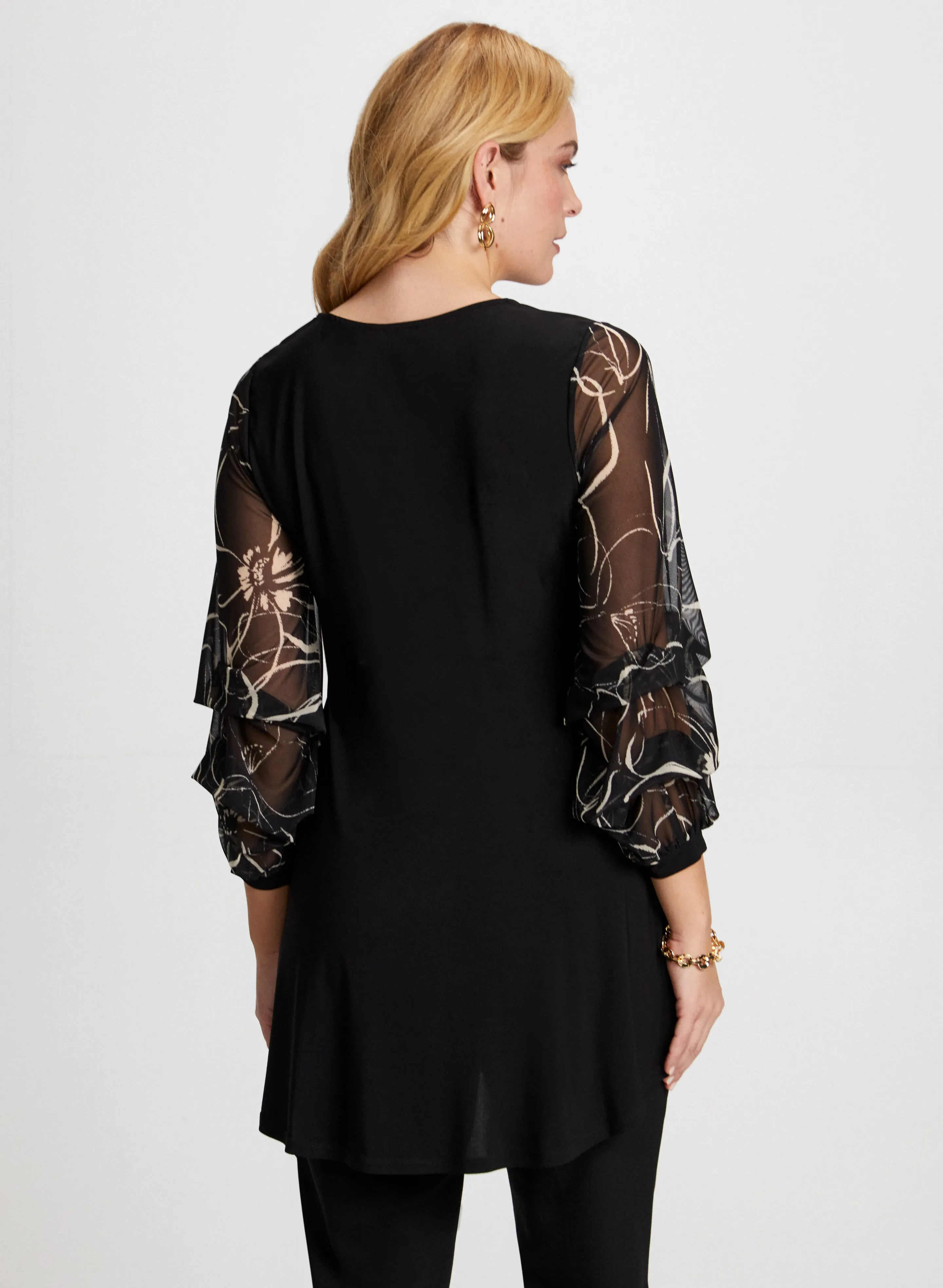 Pinched Sleeve Asymmetric Top sold by Laura product image thumbnail 4