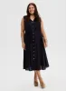 Linen-Blend Midi Dress sold by Laura