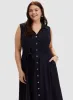 Linen-Blend Midi Dress sold by Laura