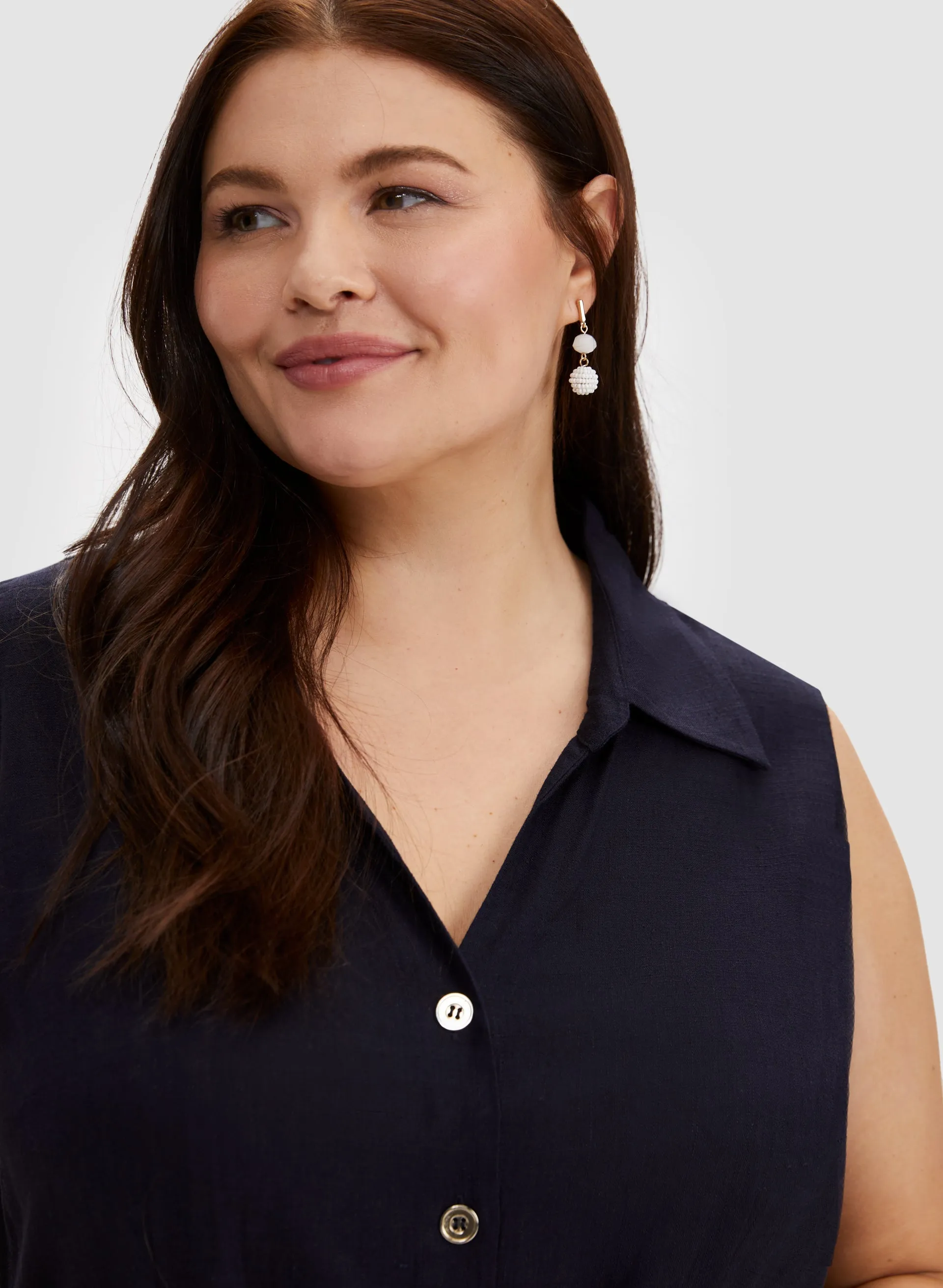 Linen-Blend Midi Dress sold by Laura product image thumbnail 2