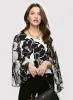 Sheer Sleeve Floral Print Top sold by Laura
