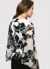 Sheer Sleeve Floral Print Top sold by Laura