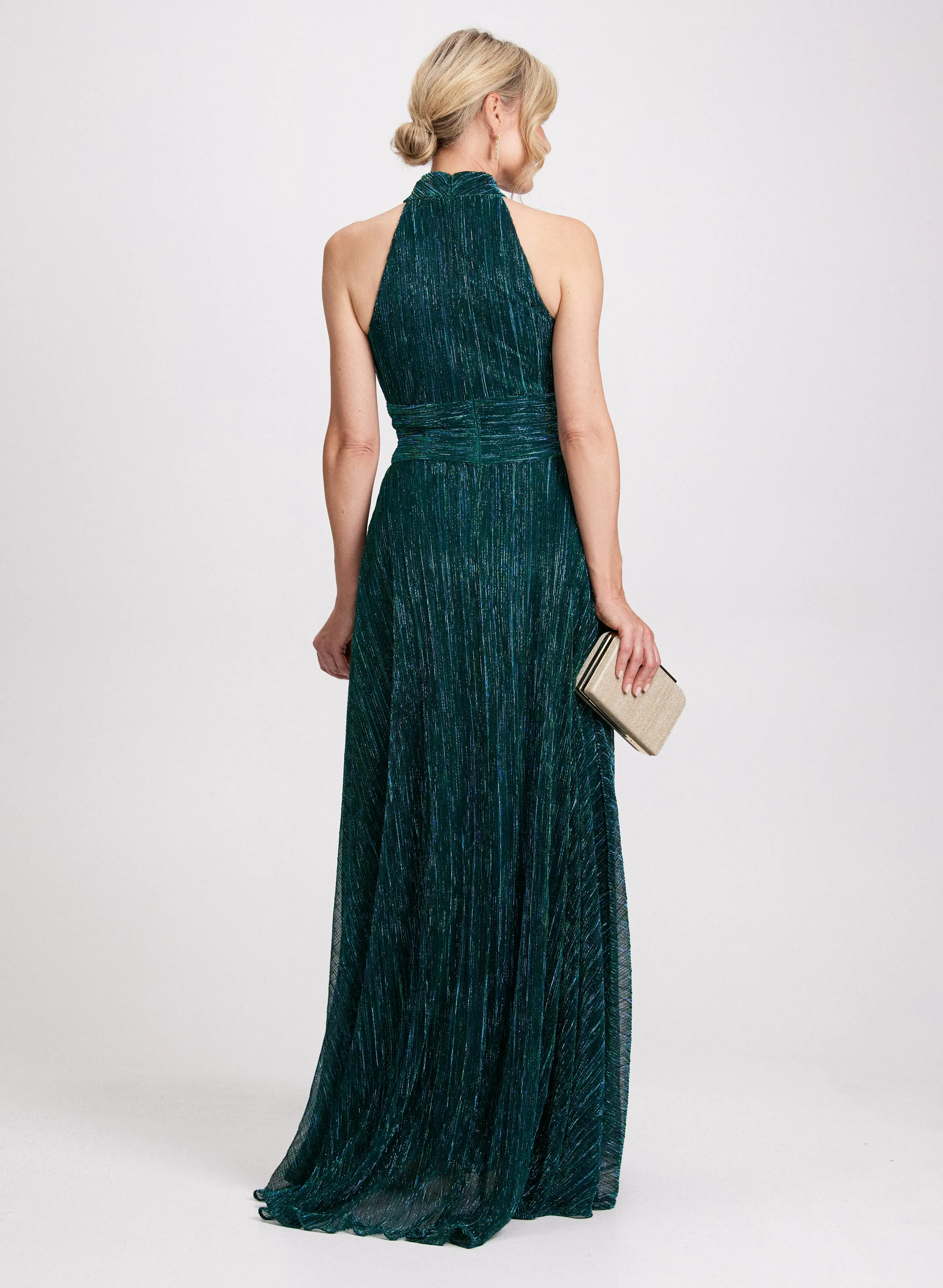 Halter Neck Foil Detail Dress sold by Laura product image thumbnail 3