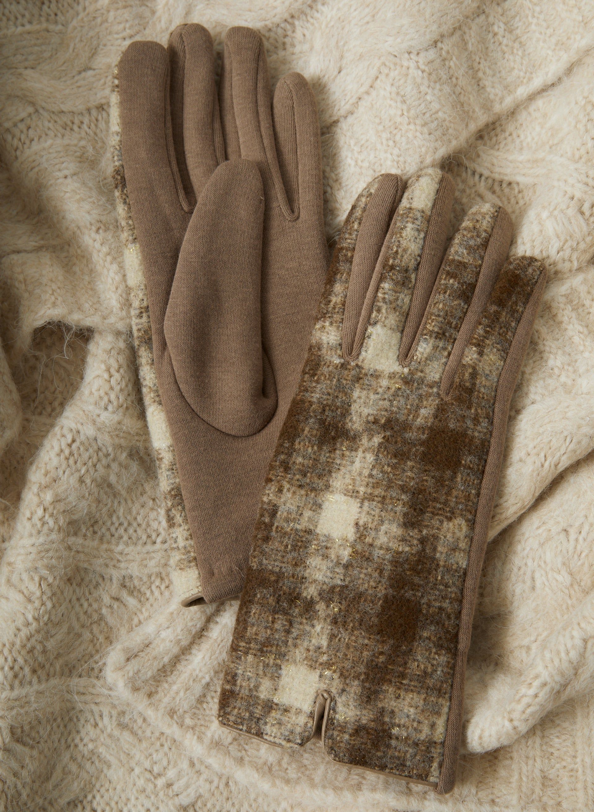 Plaid Print Gloves sold by Laura