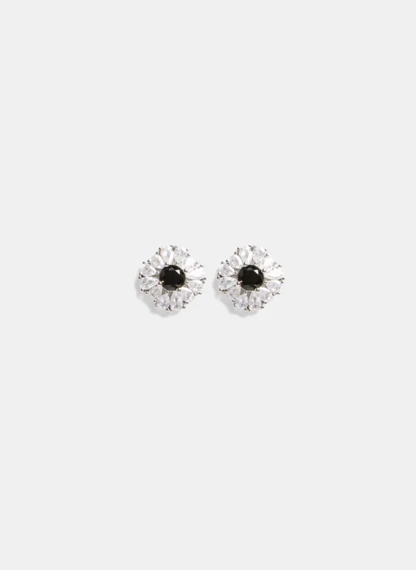 Cubic Zirconia Cluster Earrings sold by Laura