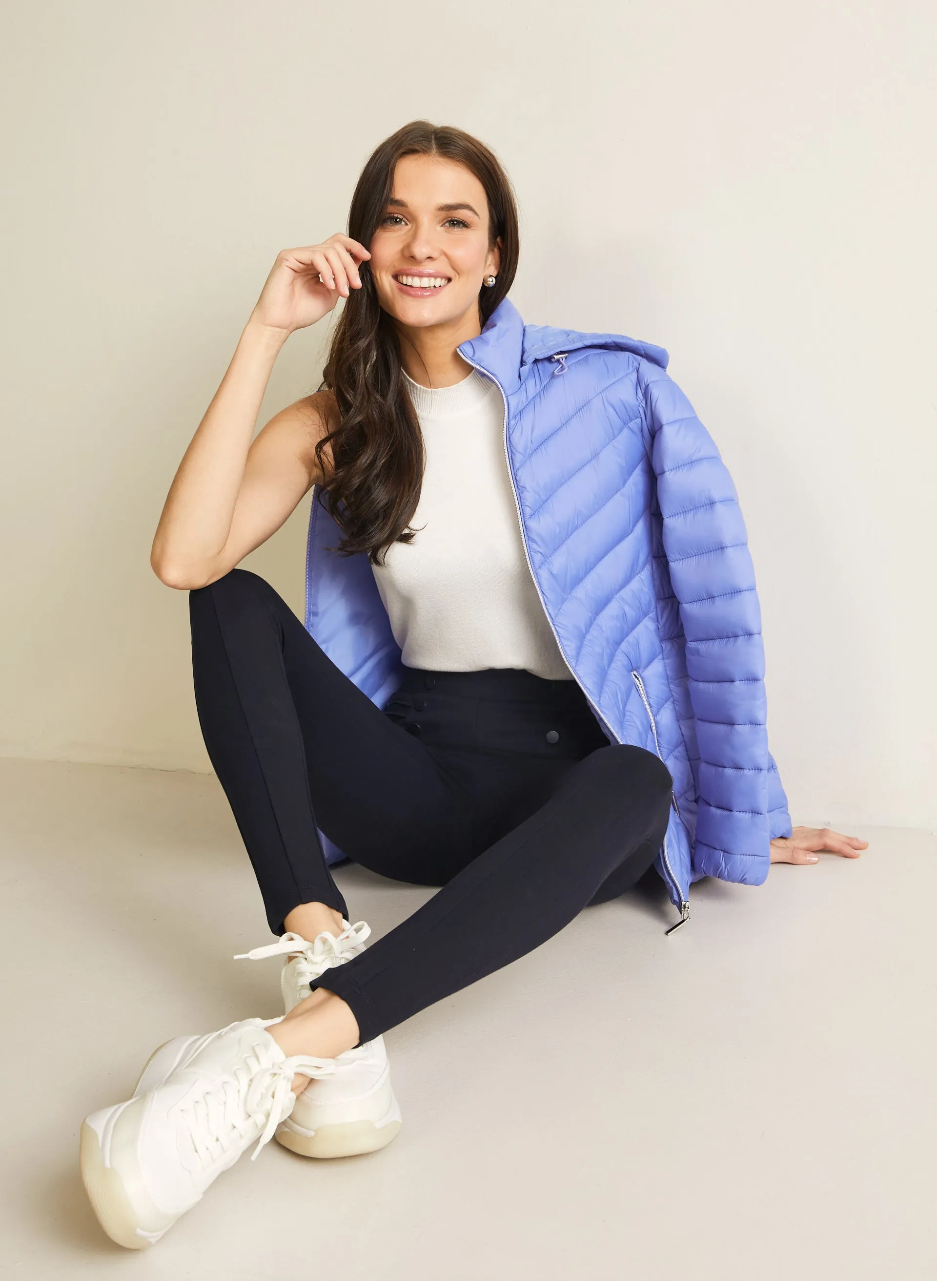 Button & Rib Detail Leggings sold by Laura product image thumbnail 3