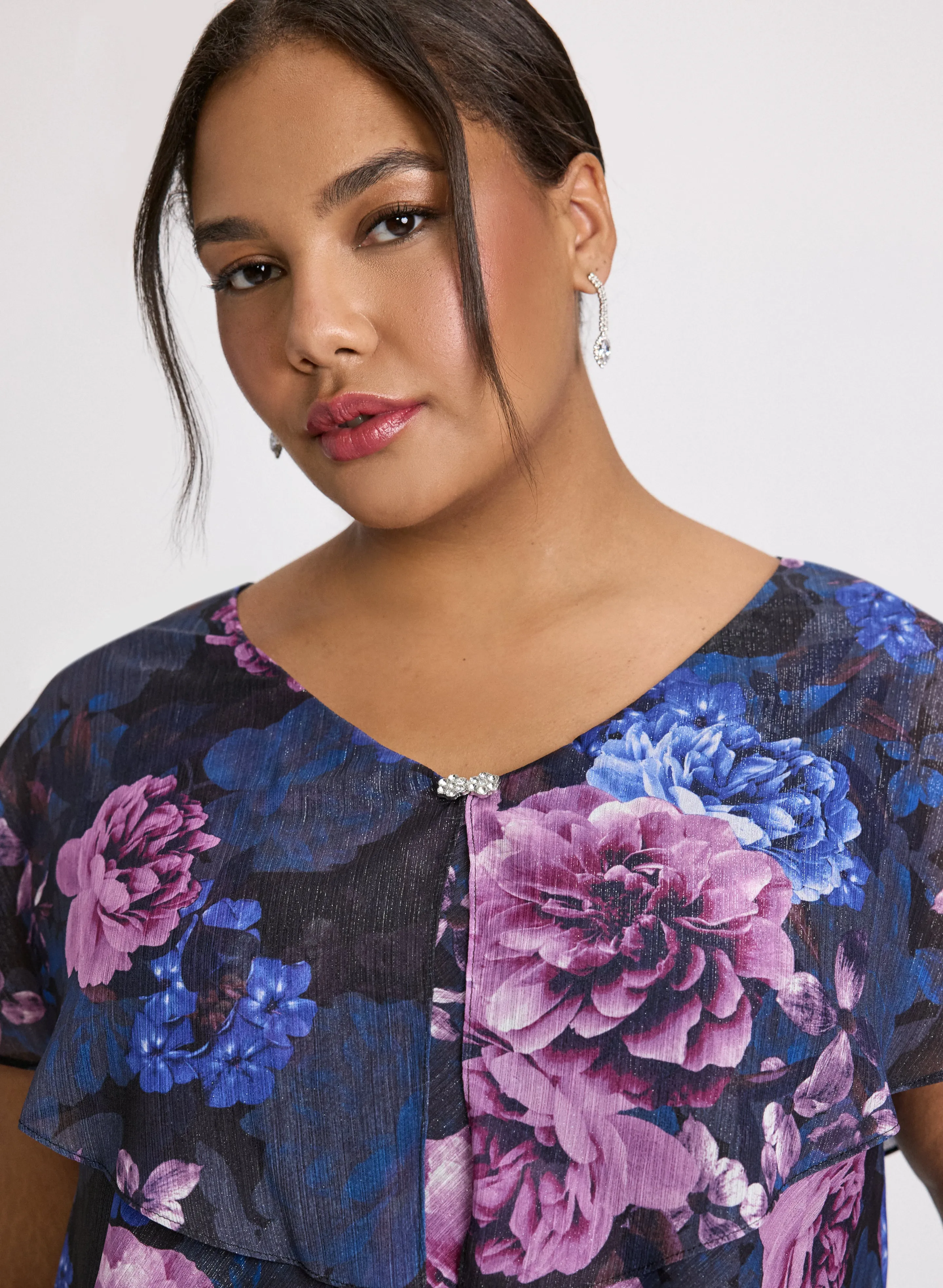 Chiffon Tiered Dress sold by Laura product image thumbnail 5