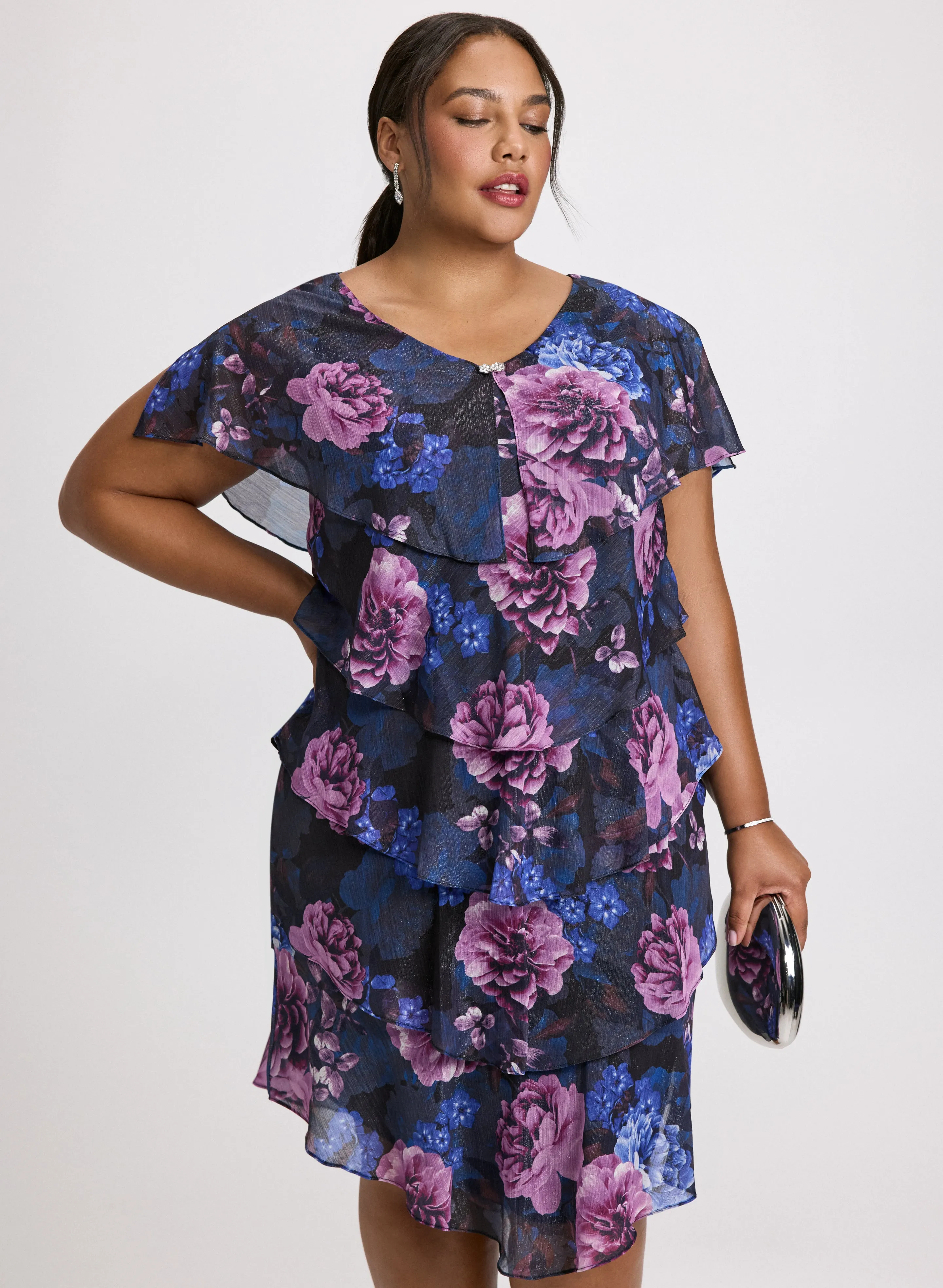 Chiffon Tiered Dress sold by Laura product image thumbnail 4