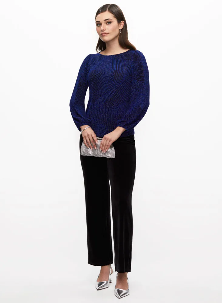 Metallic Top & Velour Pants sold by Laura