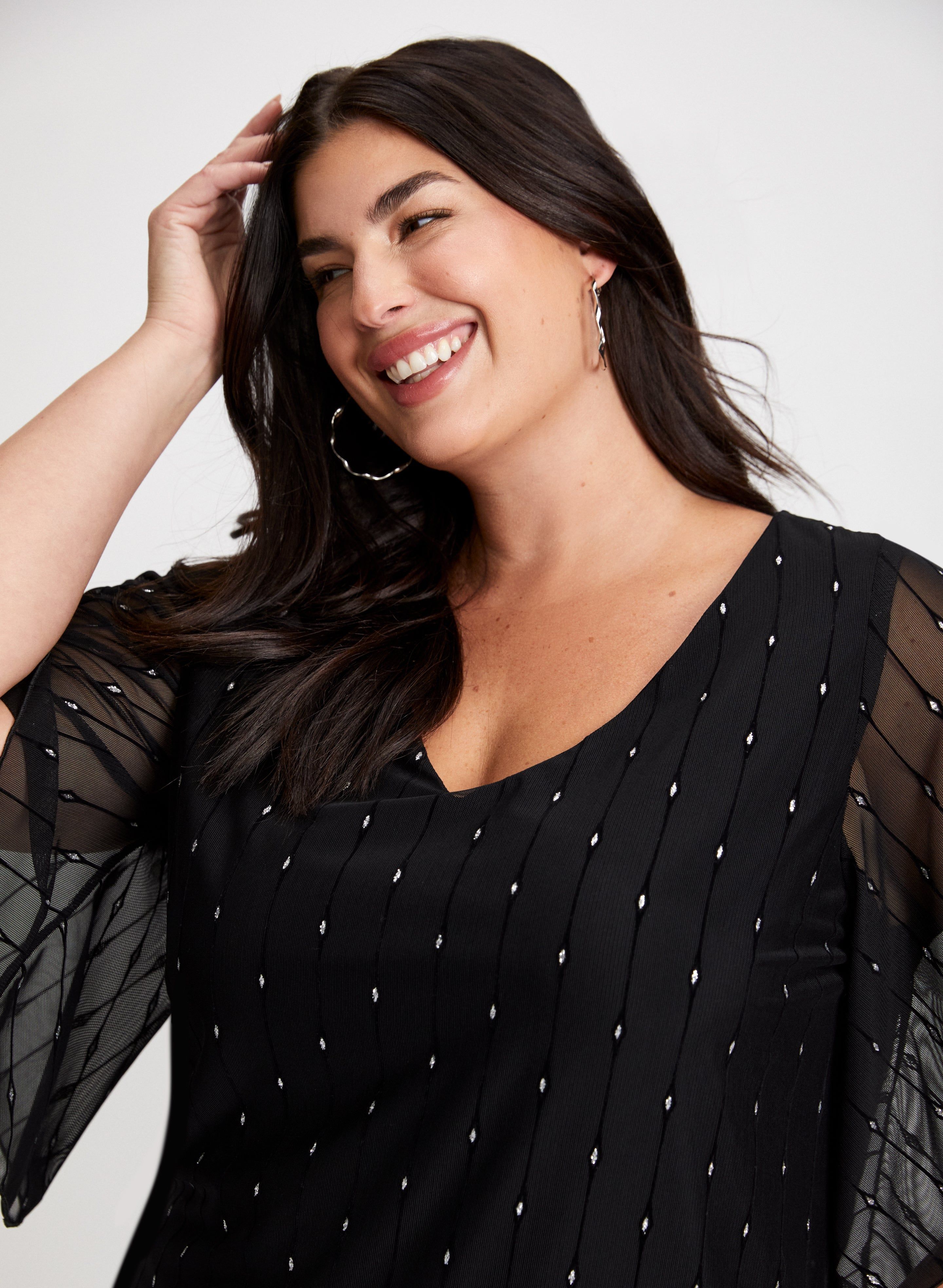 Stripe Motif Glitter Top sold by Laura product image thumbnail 5