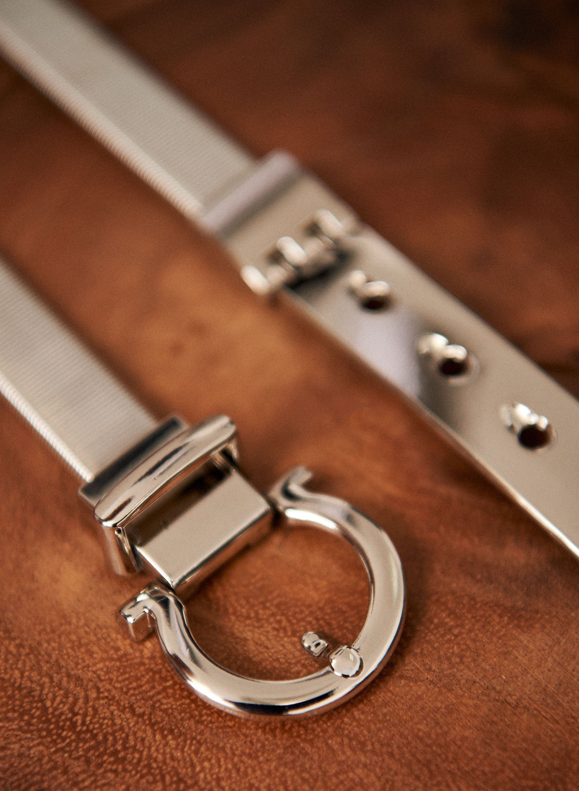Horseshoe Buckle Stretch Belt sold by Laura product image thumbnail 2