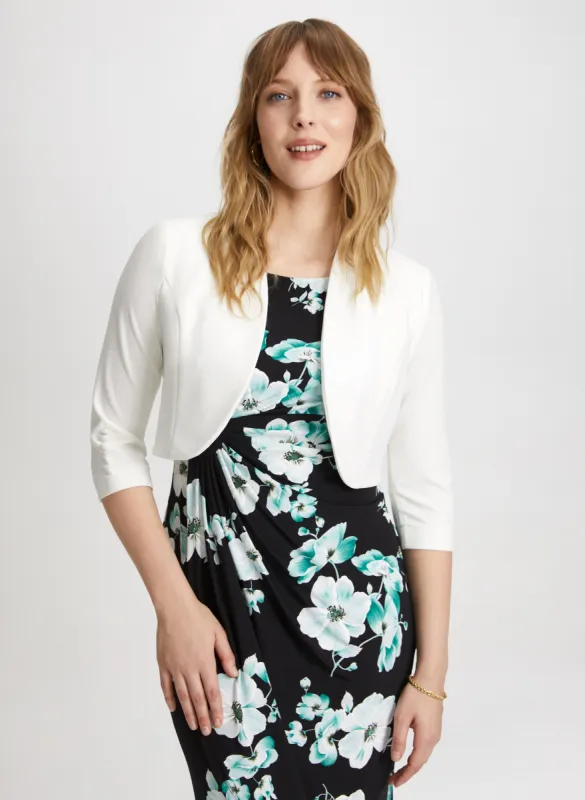 3/4 Button Sleeve Bolero sold by Laura