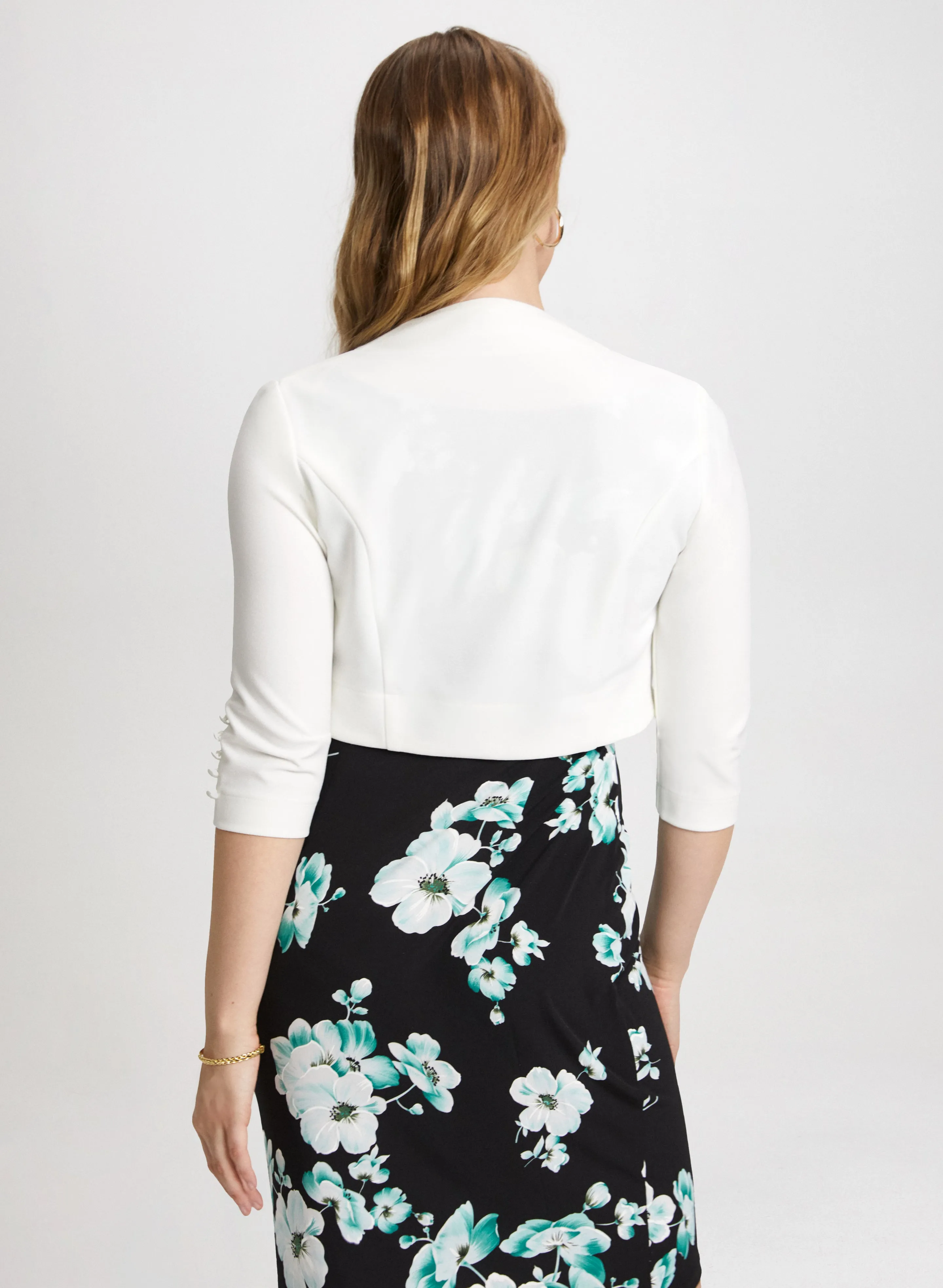 3/4 Button Sleeve Bolero sold by Laura product image thumbnail 4