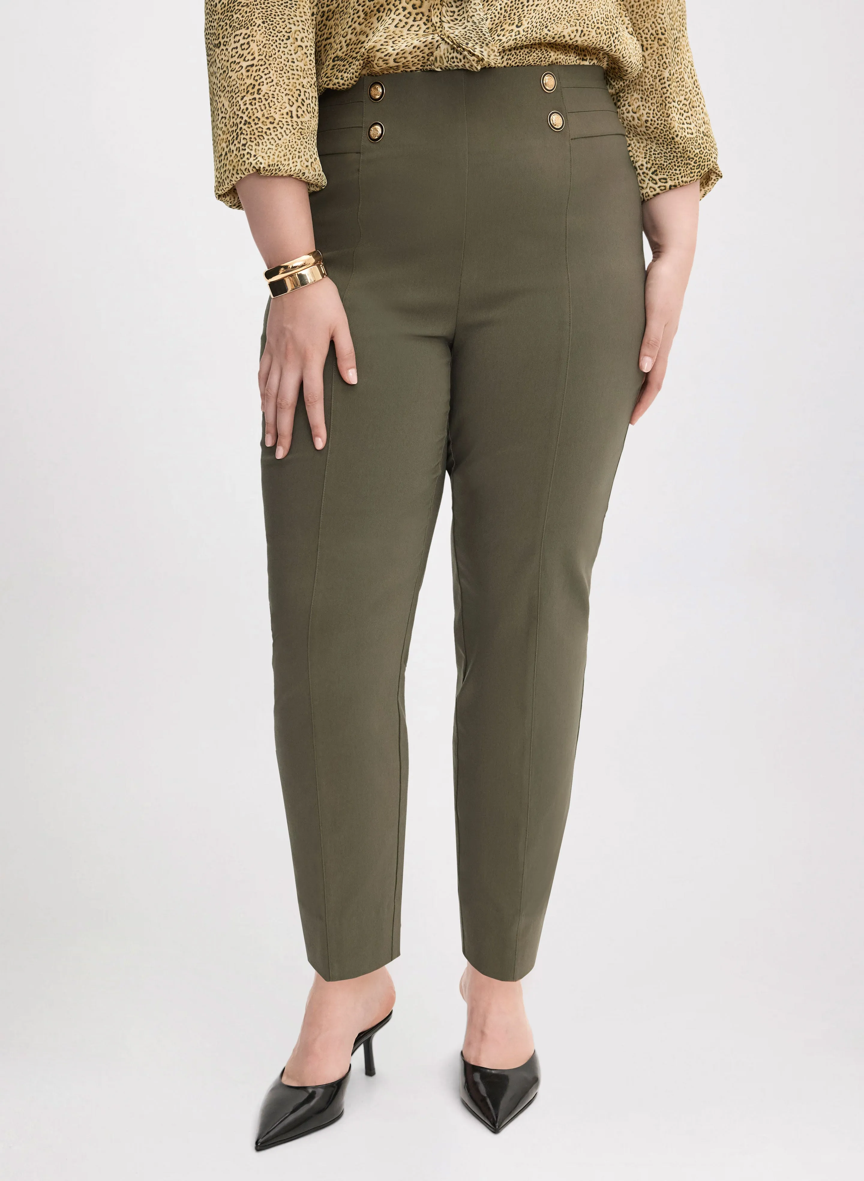 Sofia Pull-On Slim Leg Pants - Regular sold by Laura