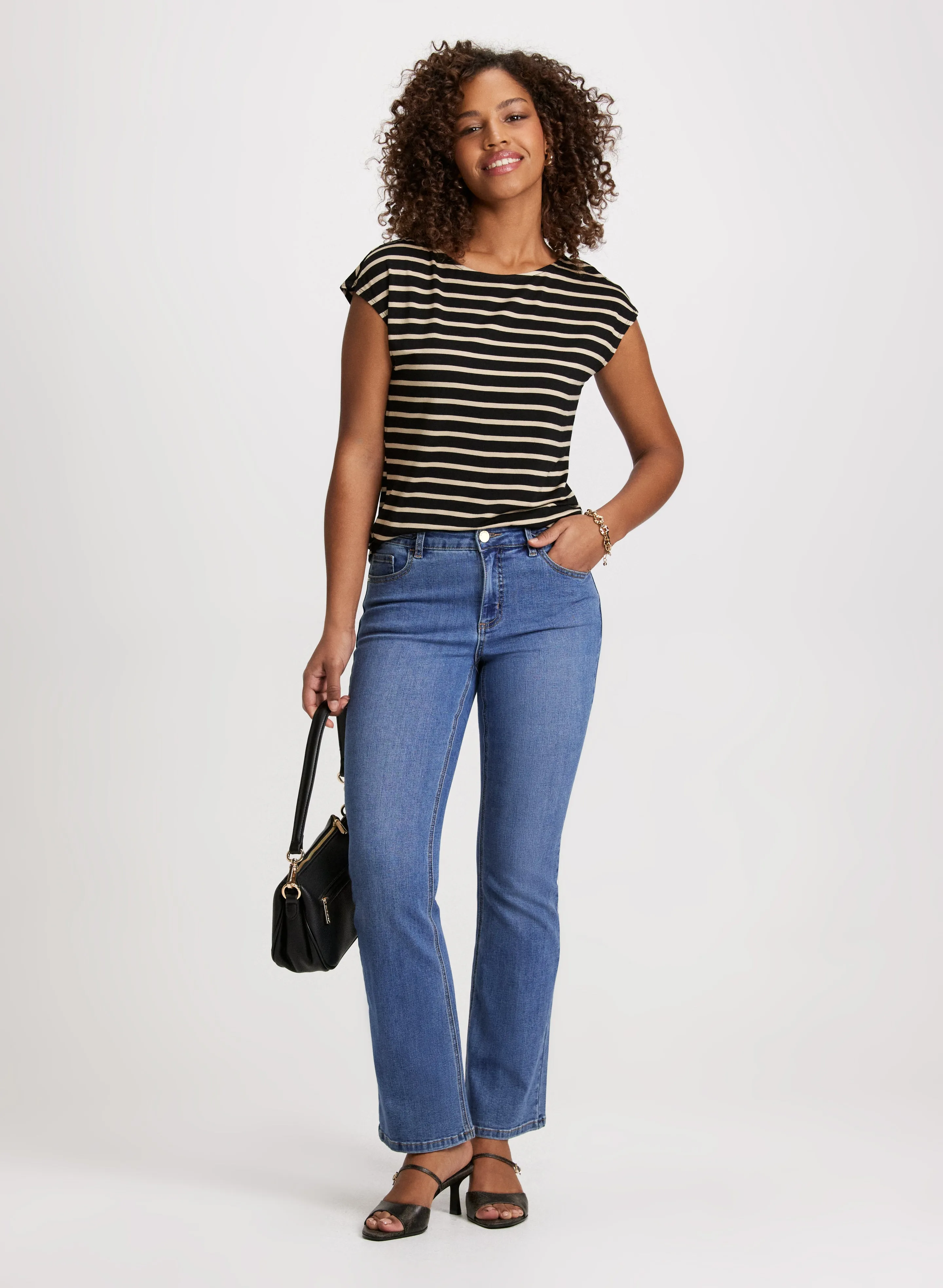 Striped Cap Sleeve Top sold by Laura product image thumbnail 3