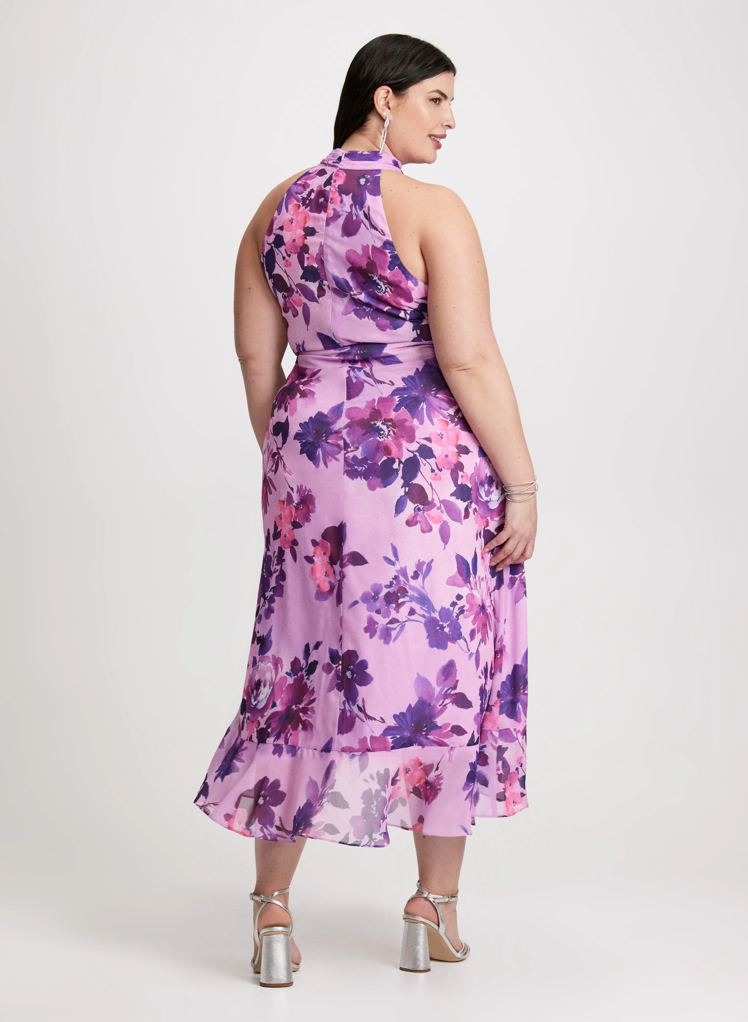 Halter Neck Floral Dress sold by Laura product image thumbnail 3