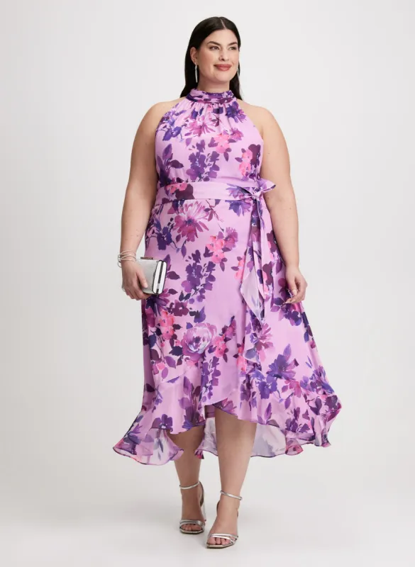Halter Neck Floral Dress sold by Laura