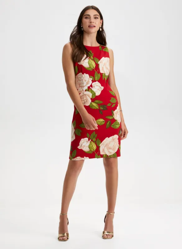 Sleeveless Floral Motif Dress sold by Laura