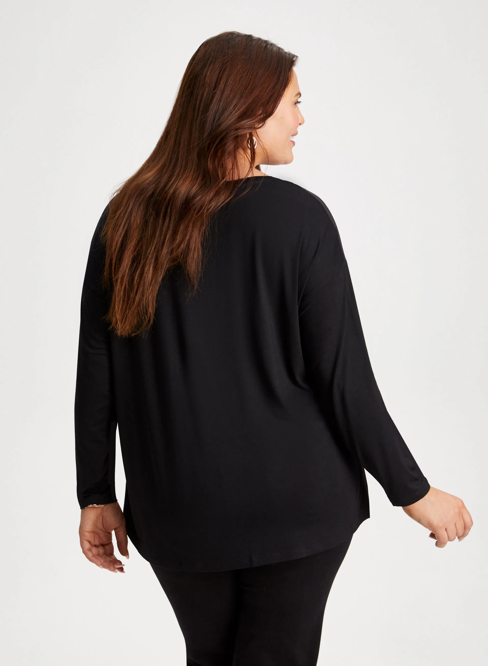 3/4 Sleeve Printed Tee sold by Laura product image thumbnail 4