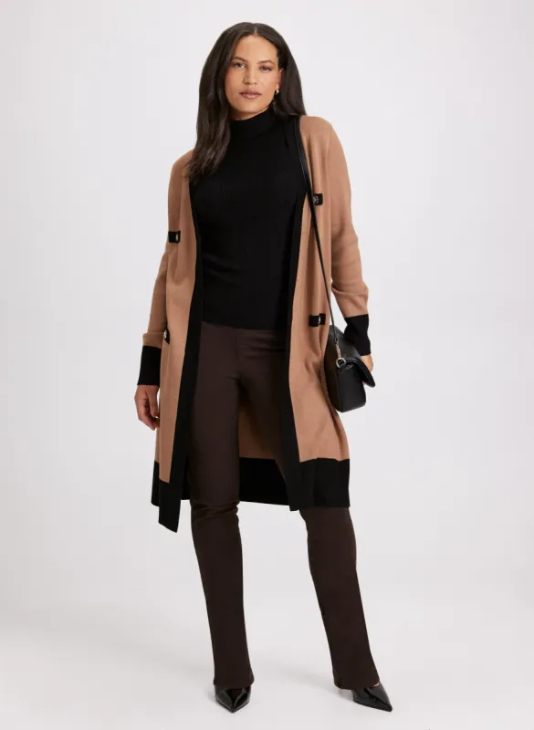 Colour-Block Cardigan & Straight Leg Jeans sold by Laura