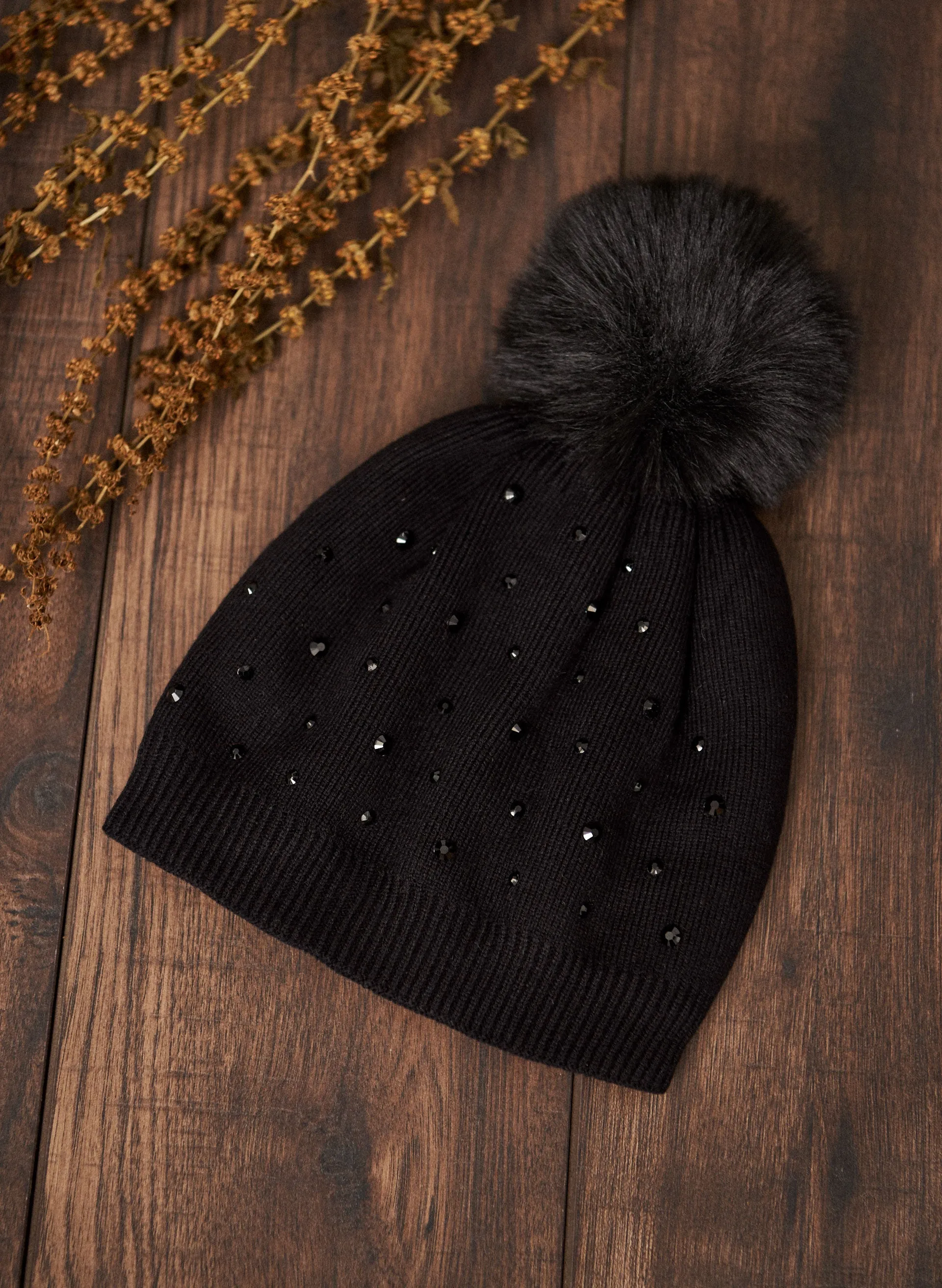 Pom Pom Knit Hat sold by Laura