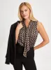 Geometric Print Sleeveless Blouse sold by Laura