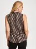 Geometric Print Sleeveless Blouse sold by Laura