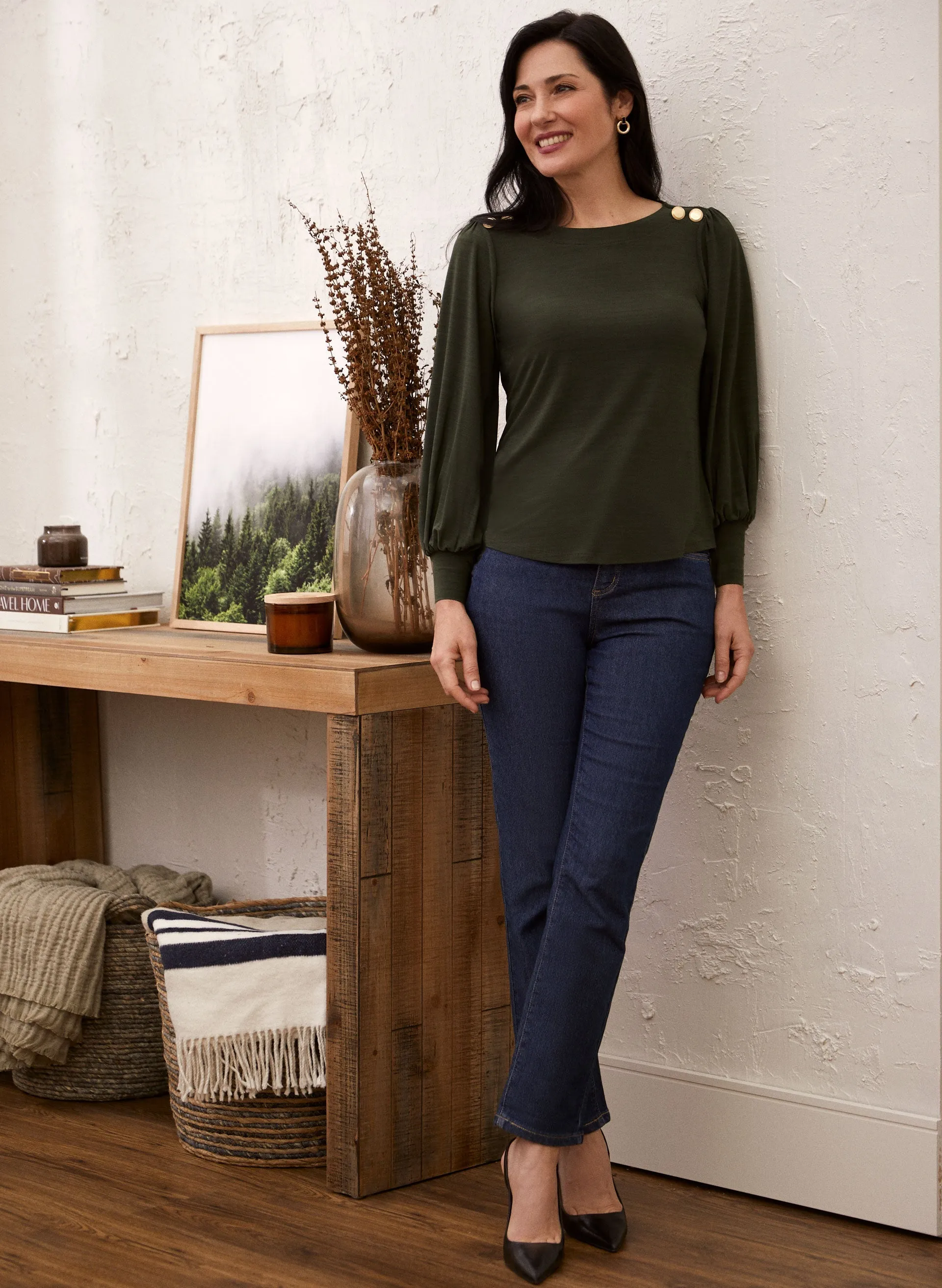 Stretch Slim Leg Jeans sold by Laura product image thumbnail 3