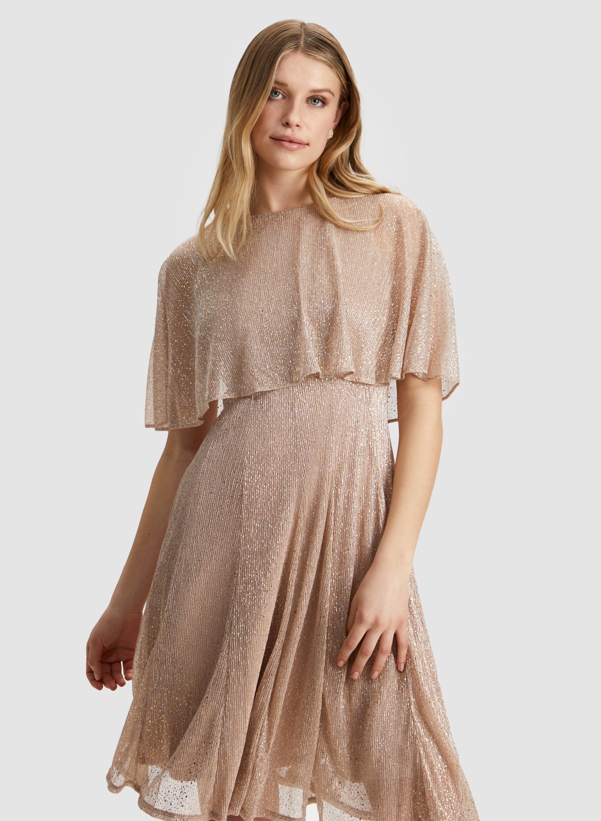 Mesh Detail Capelet Dress sold by Laura product image thumbnail 5