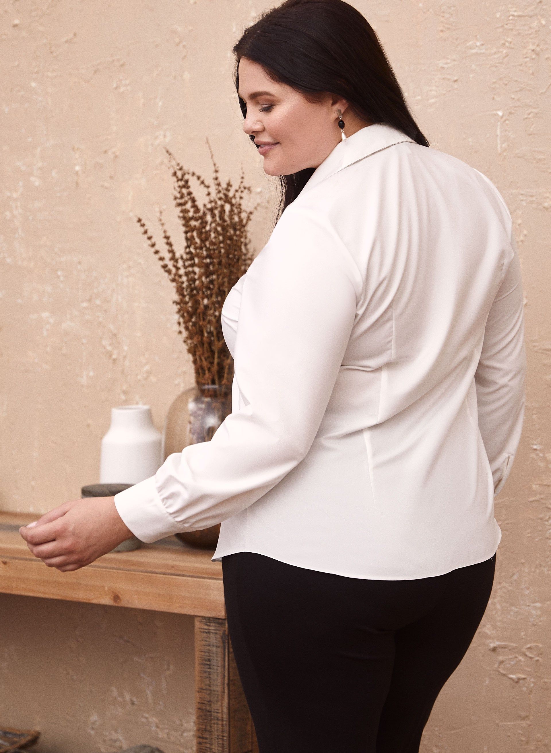 Long Sleeve Button-Up Blouse sold by Laura product image thumbnail 2