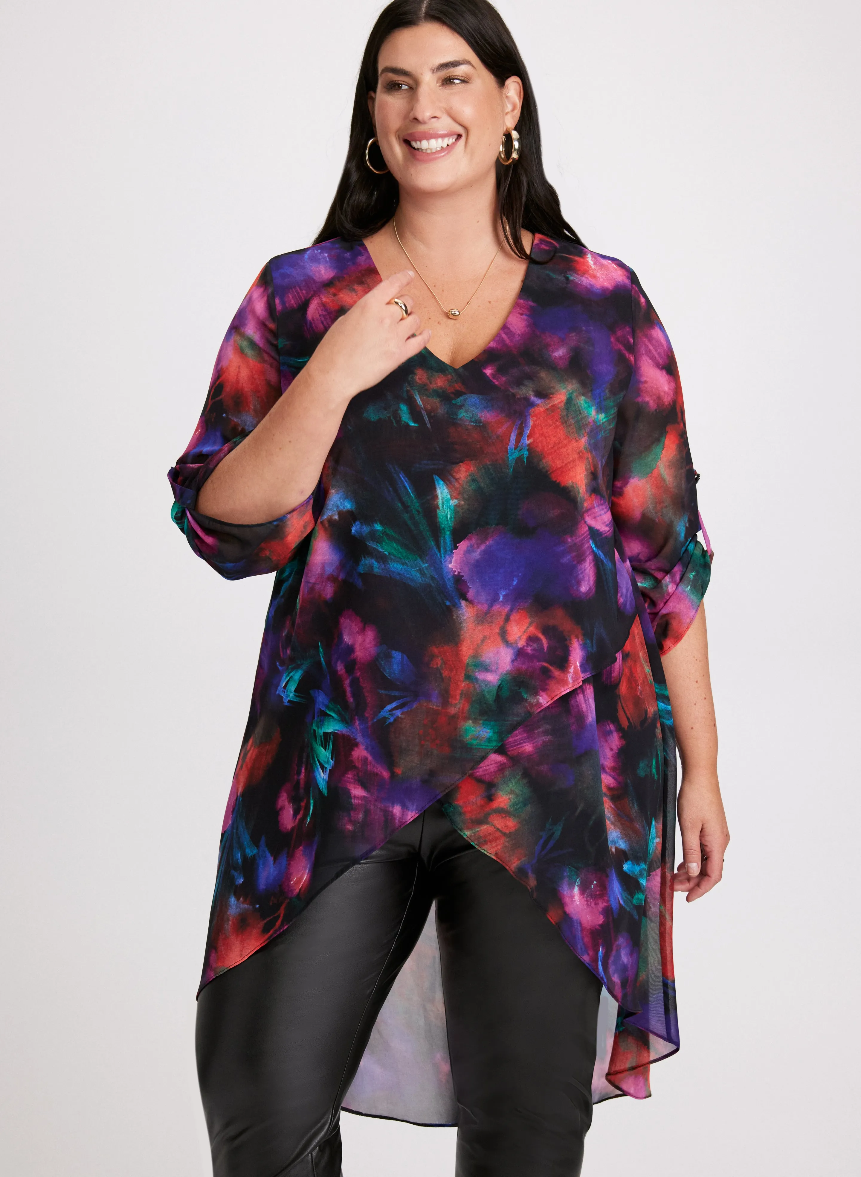 Joseph Ribkoff - Abstract Asymmetric Top sold by Laura