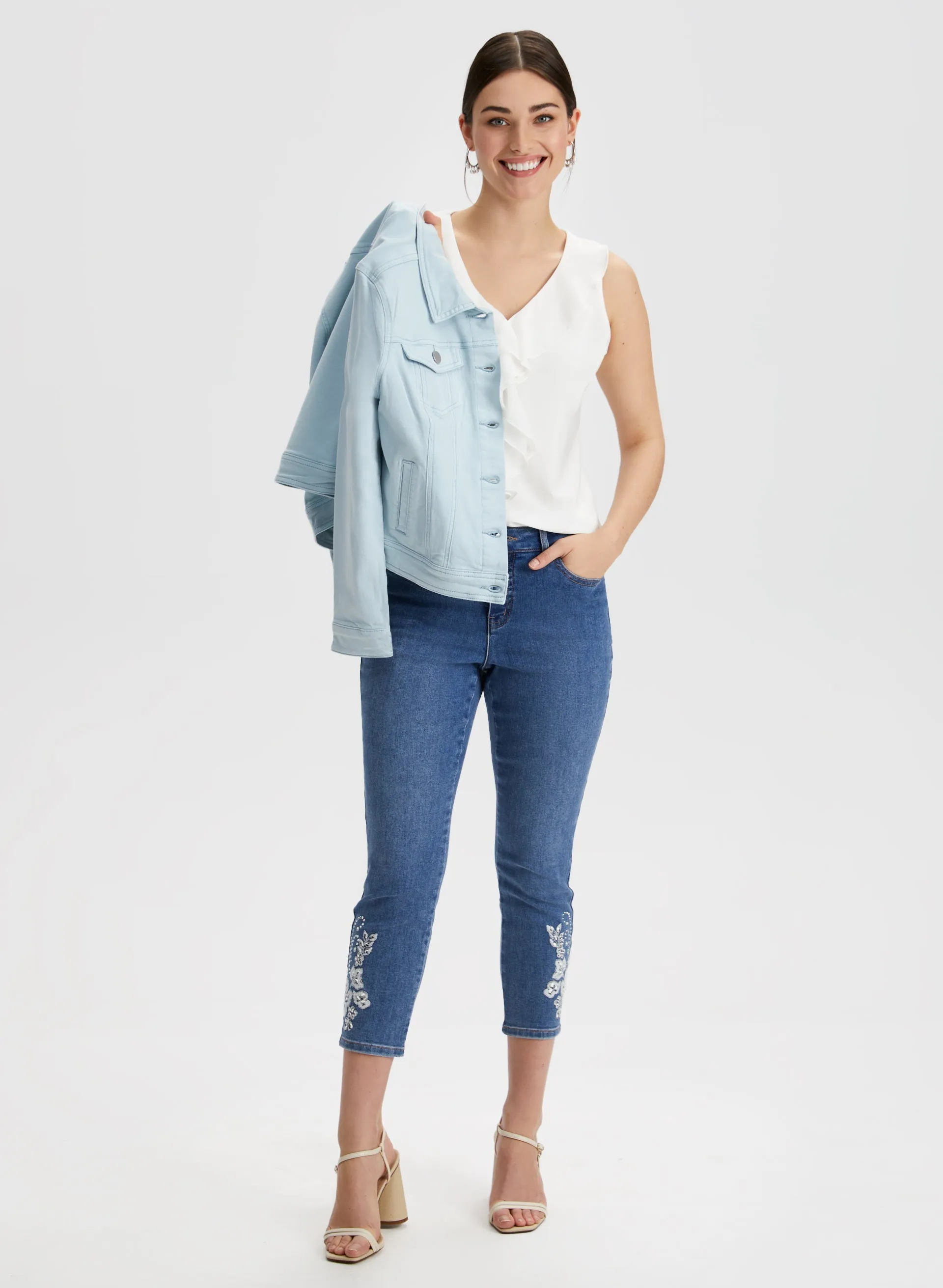 Ruffle Trim Sleeveless Top sold by Laura product image thumbnail 3