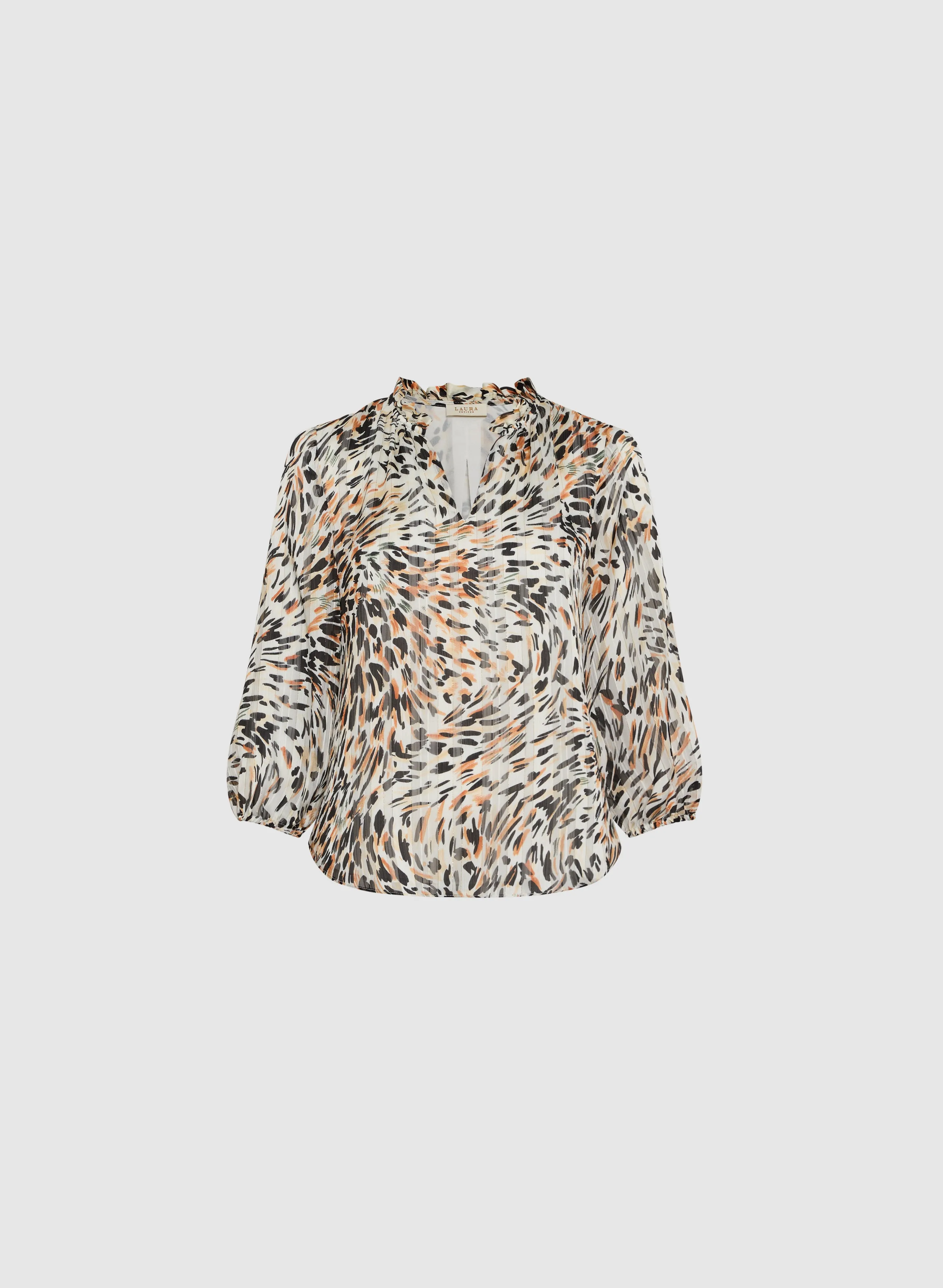 V-Neck Abstract Print Blouse sold by Laura product image thumbnail 5