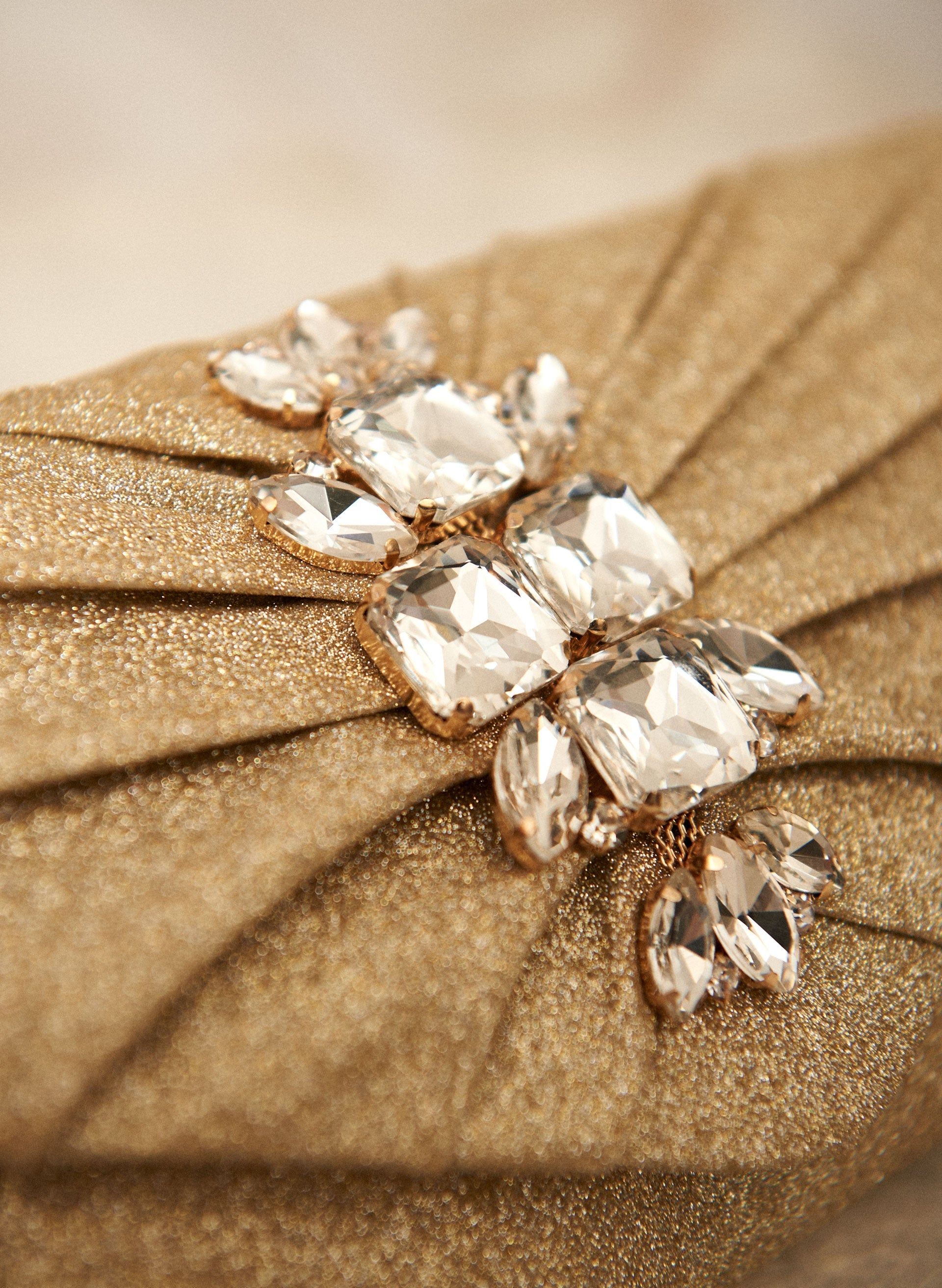 Crystal Appliqué Flap Clutch sold by Laura product image thumbnail 2