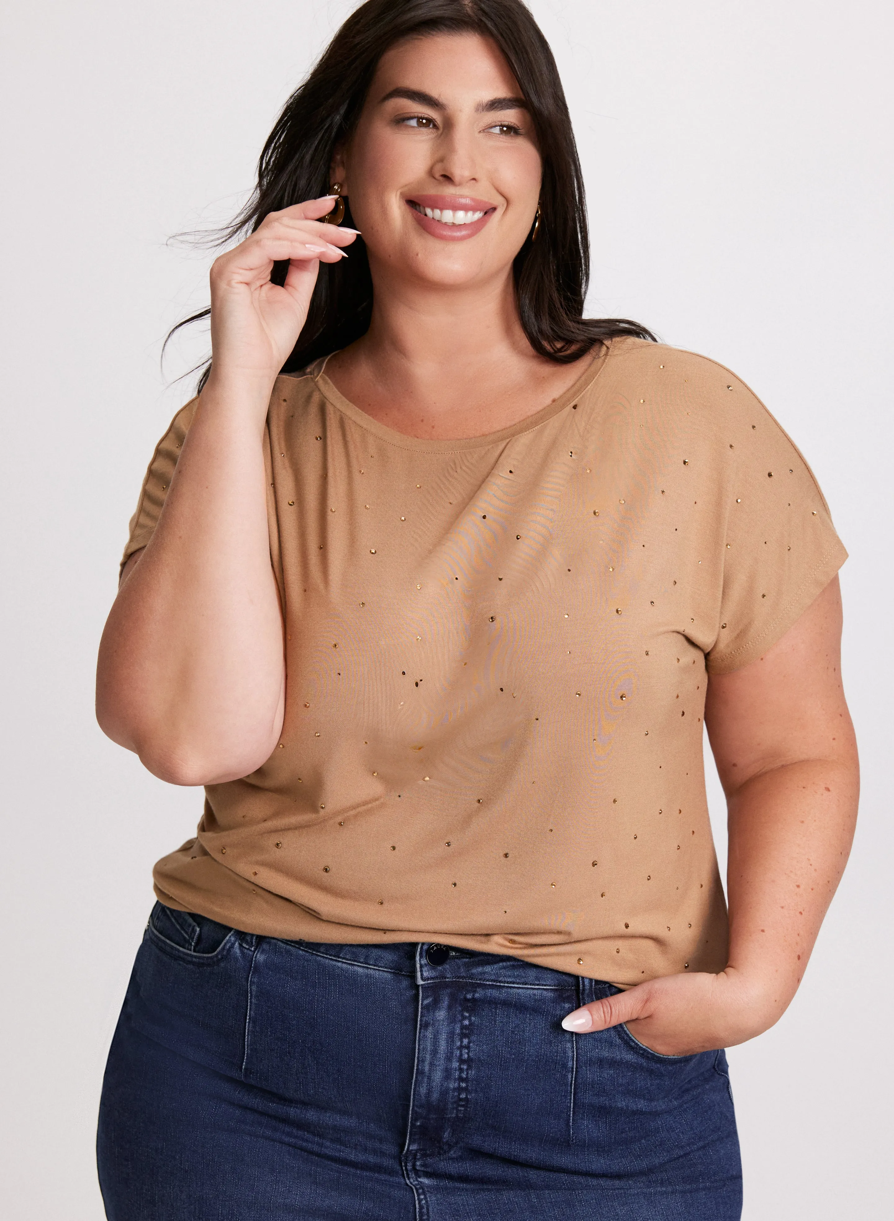 Bead Embellished T-Shirt sold by Laura