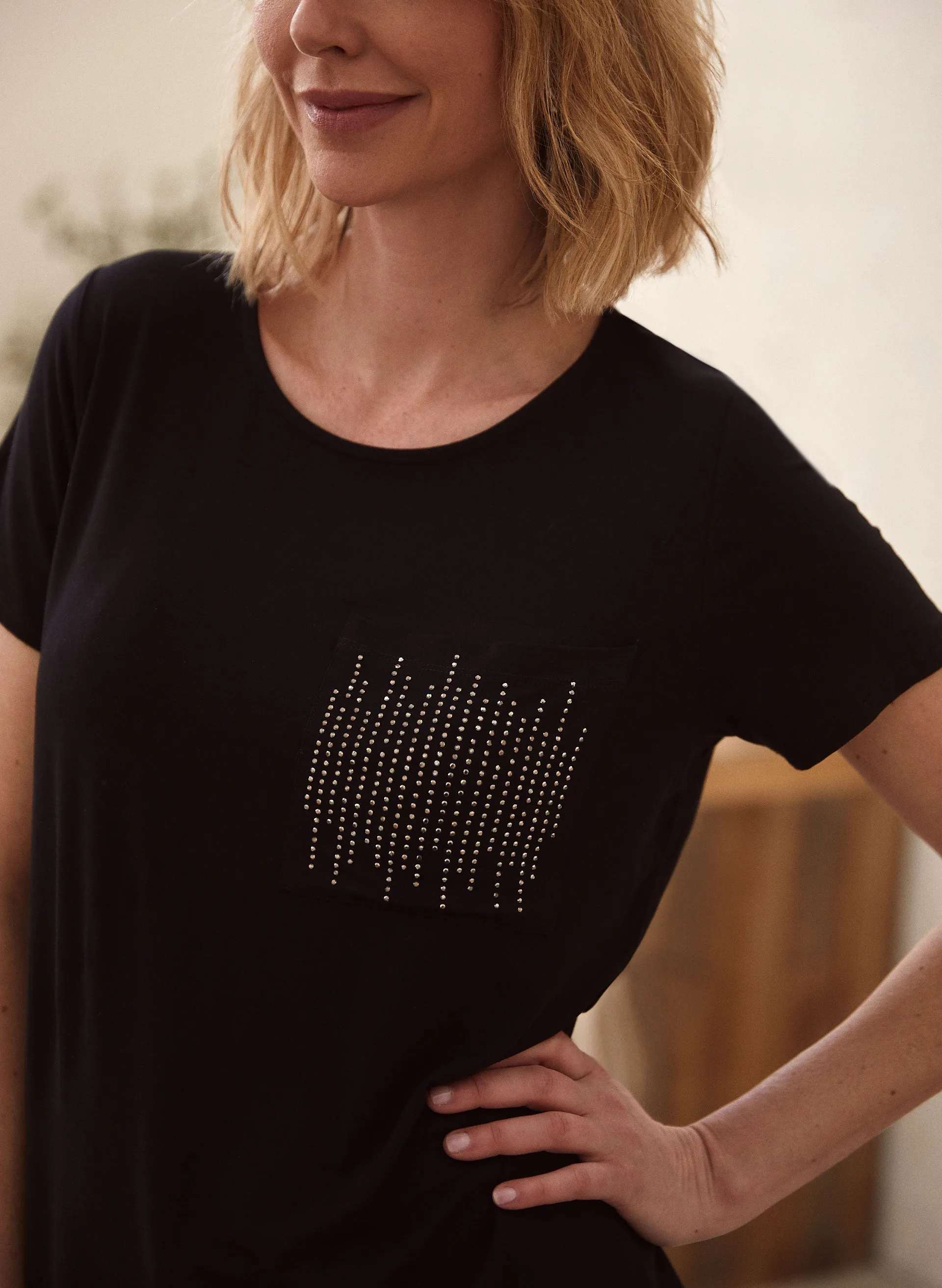 Embellished Scoop Neck Top sold by Laura product image thumbnail 2