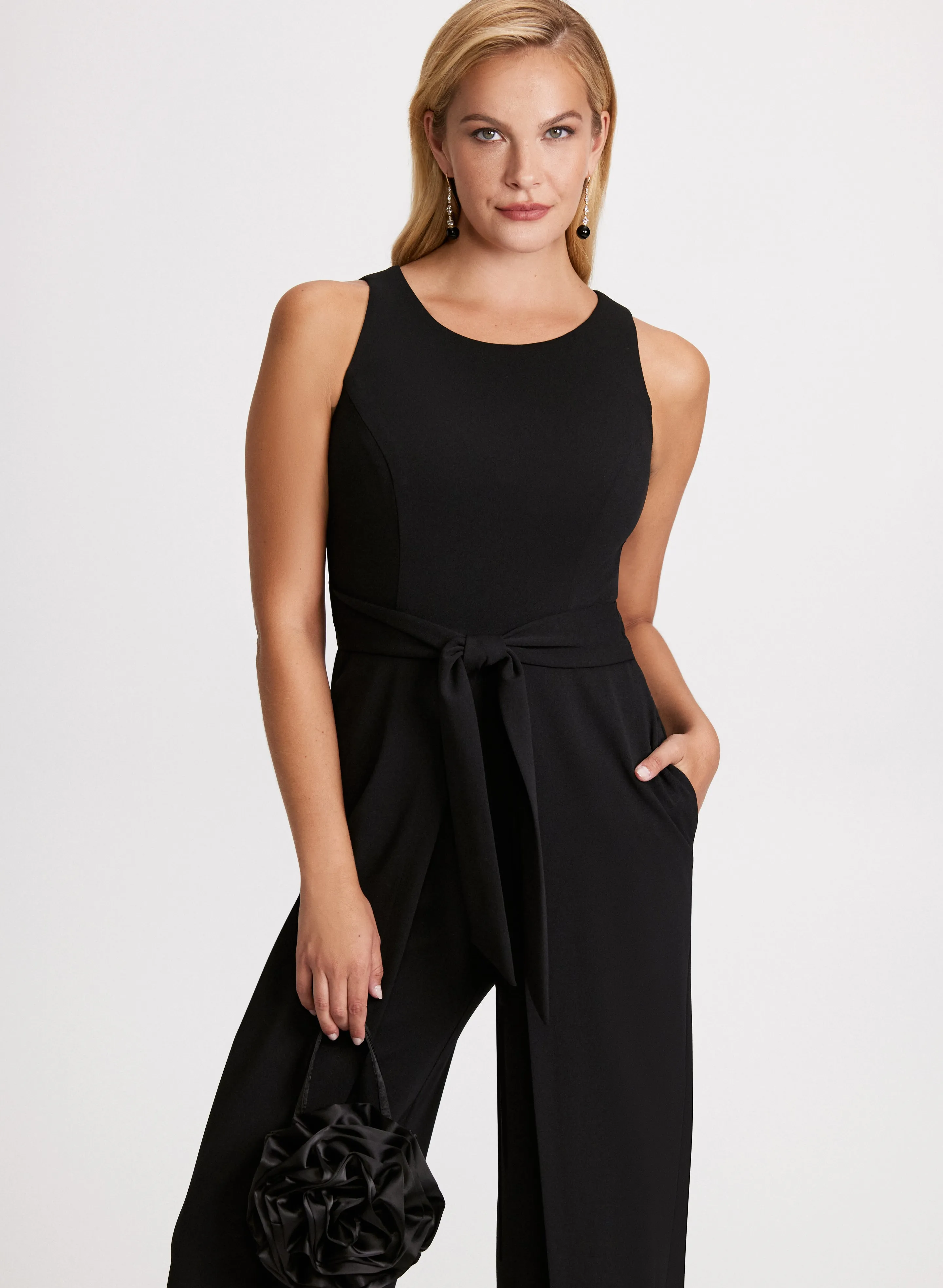 Split-Leg Crepe Jumpsuit sold by Laura product image thumbnail 5