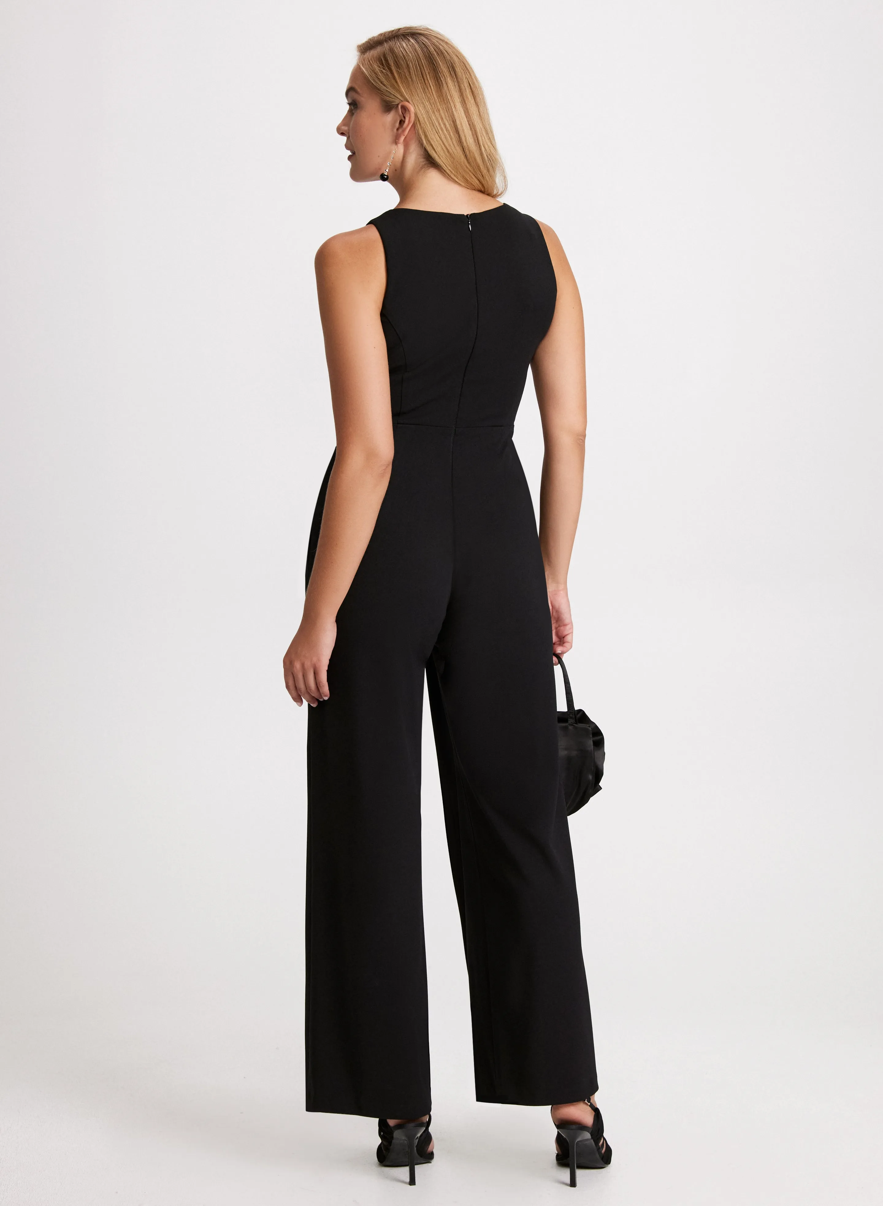 Split-Leg Crepe Jumpsuit sold by Laura product image thumbnail 3