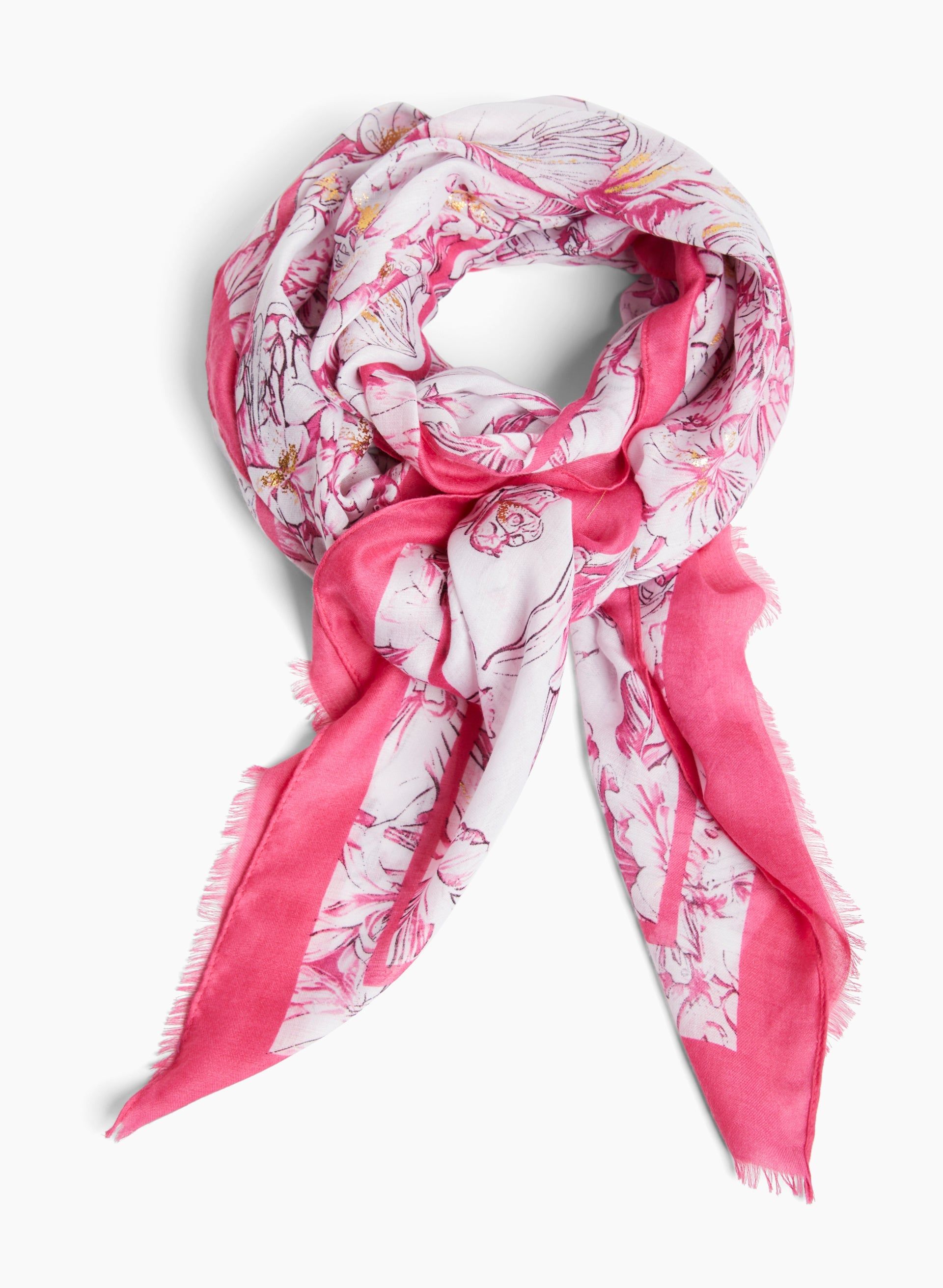 Floral Print Scarf sold by Laura