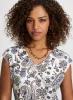 Cap Sleeve Paisley Print Top sold by Laura