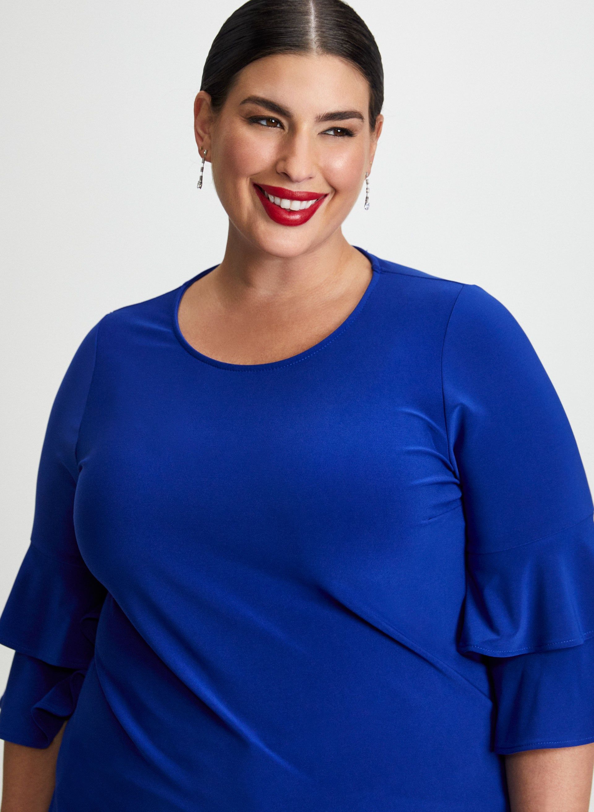 Double Ruffle 3/4 Sleeve Top sold by Laura product image thumbnail 2