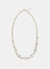 Elongated Link Long Chain Necklace sold by Laura
