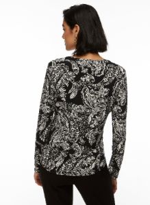 Paisley Print Long Sleeve Top sold by Laura