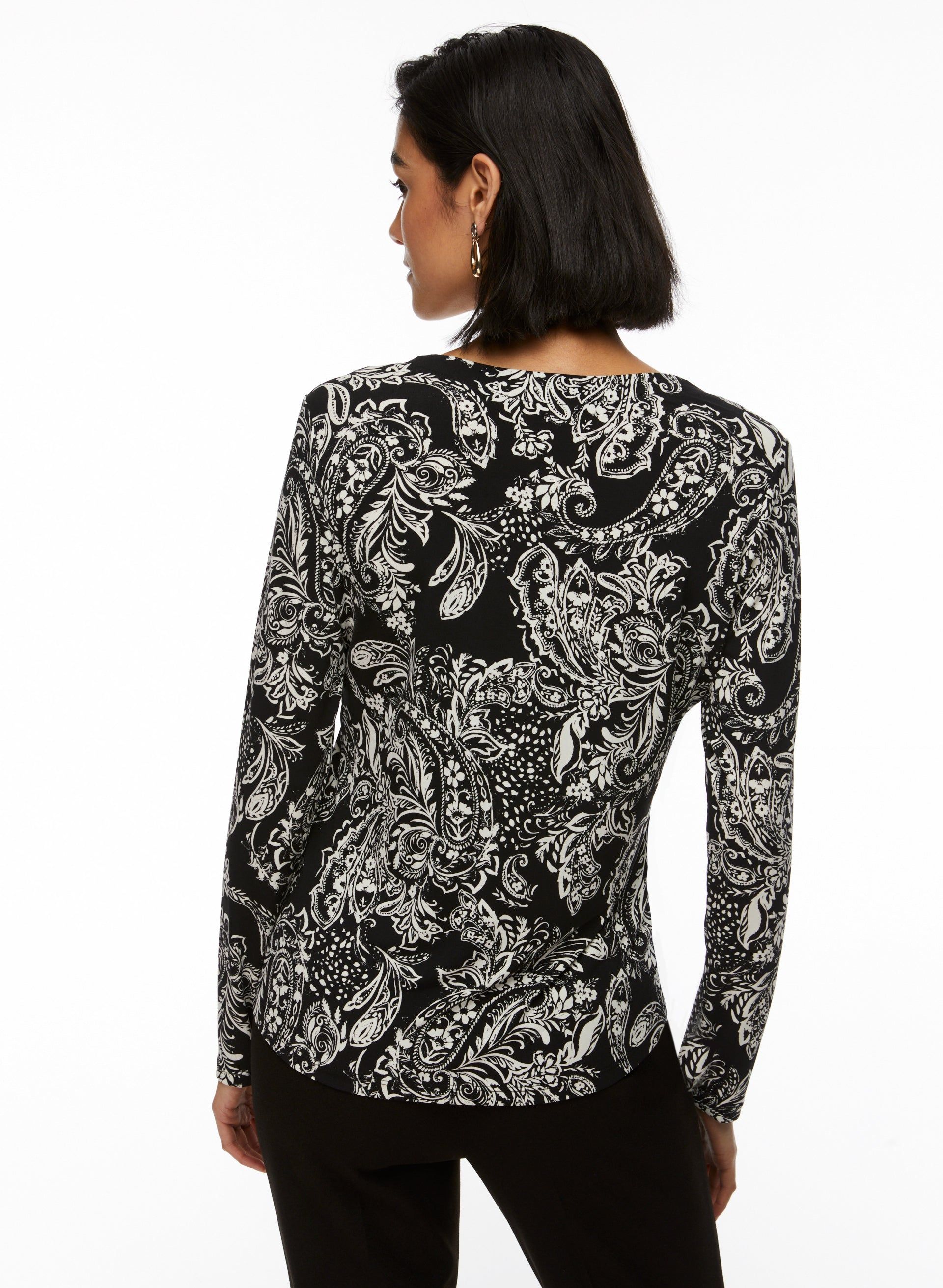 Paisley Print Long Sleeve Top sold by Laura product image thumbnail 2