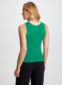 Pointelle Knit Sleeveless Top sold by Laura