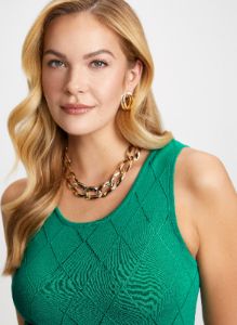 Pointelle Knit Sleeveless Top sold by Laura