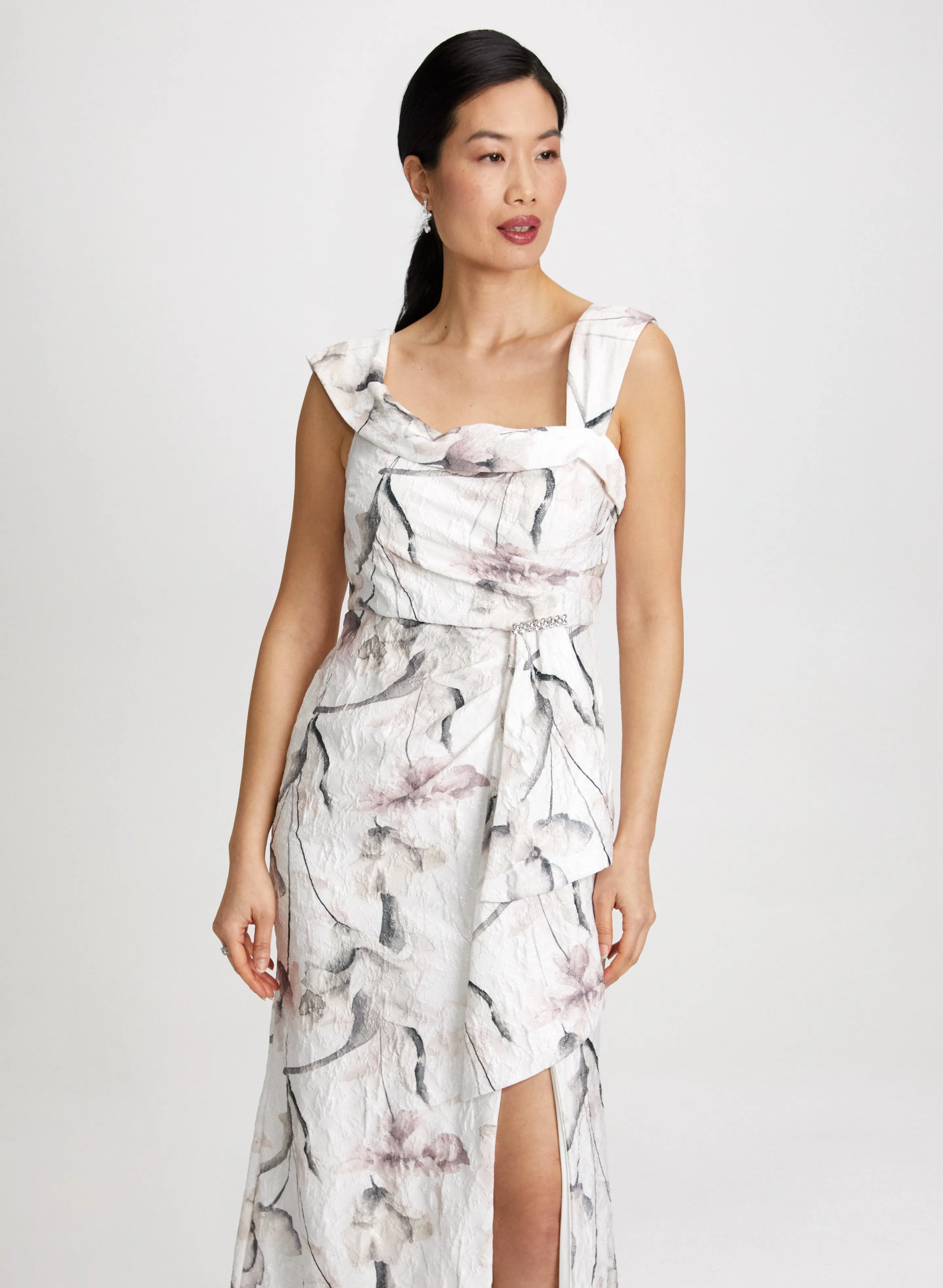 Floral Asymmetric Ruffle Dress sold by Laura product image thumbnail 5